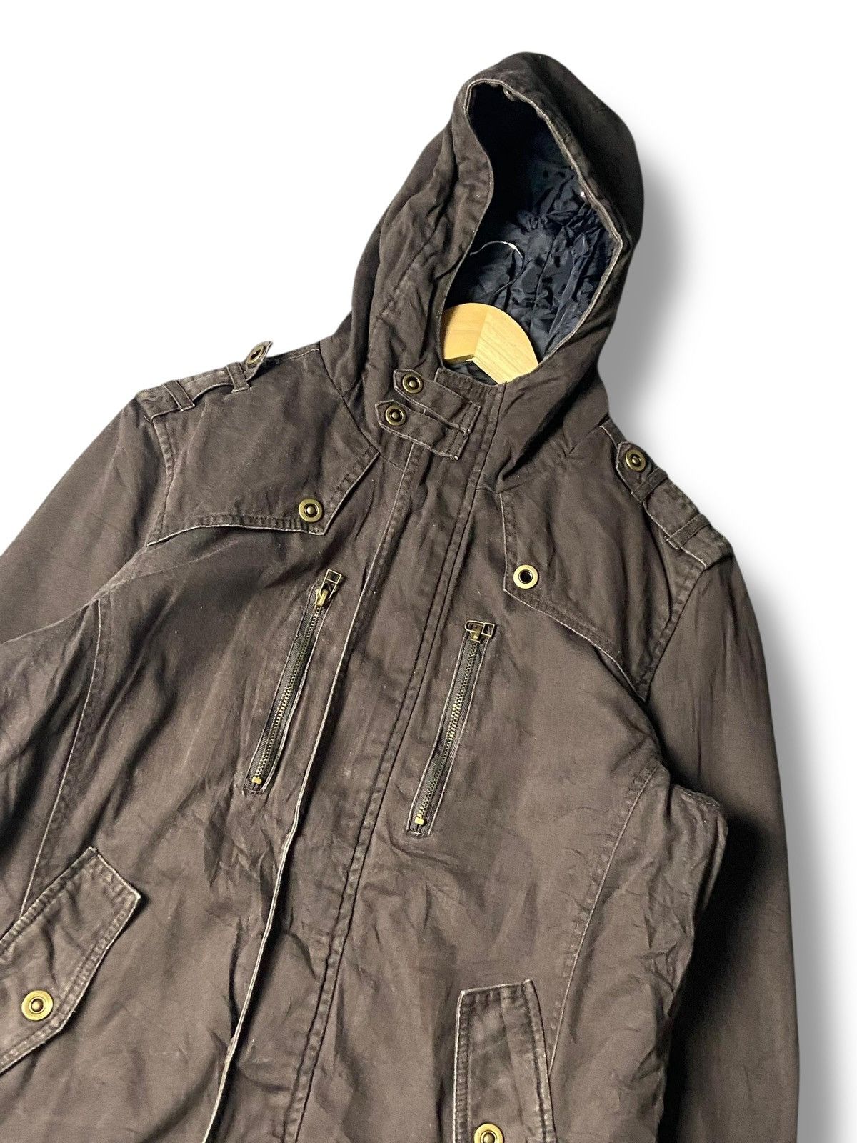 If Six Was Nine Grangesta Multi pocket Fishtail Hooded Jacket (158) Size US L / EU 52-54 / 3 - 6 Thumbnail