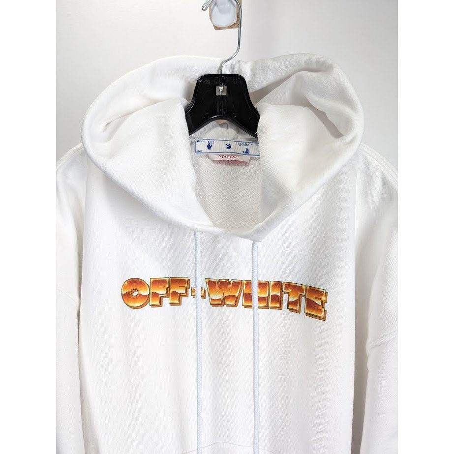 Off-White o1rshd1 Metal Arrow Over Hoodie in White/Orange Size US L / EU 52-54 / 3 - 4 Thumbnail