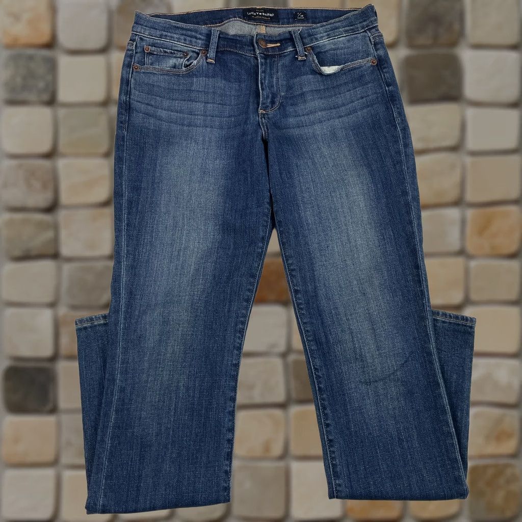 Lucky Brand Lucky Brand Jeans Womens 6 / 28 Sweet Straight Leg Dark Wash Denim Blue Stretch Size 24" / US 00 / IT 34 - 1 Thumbnail