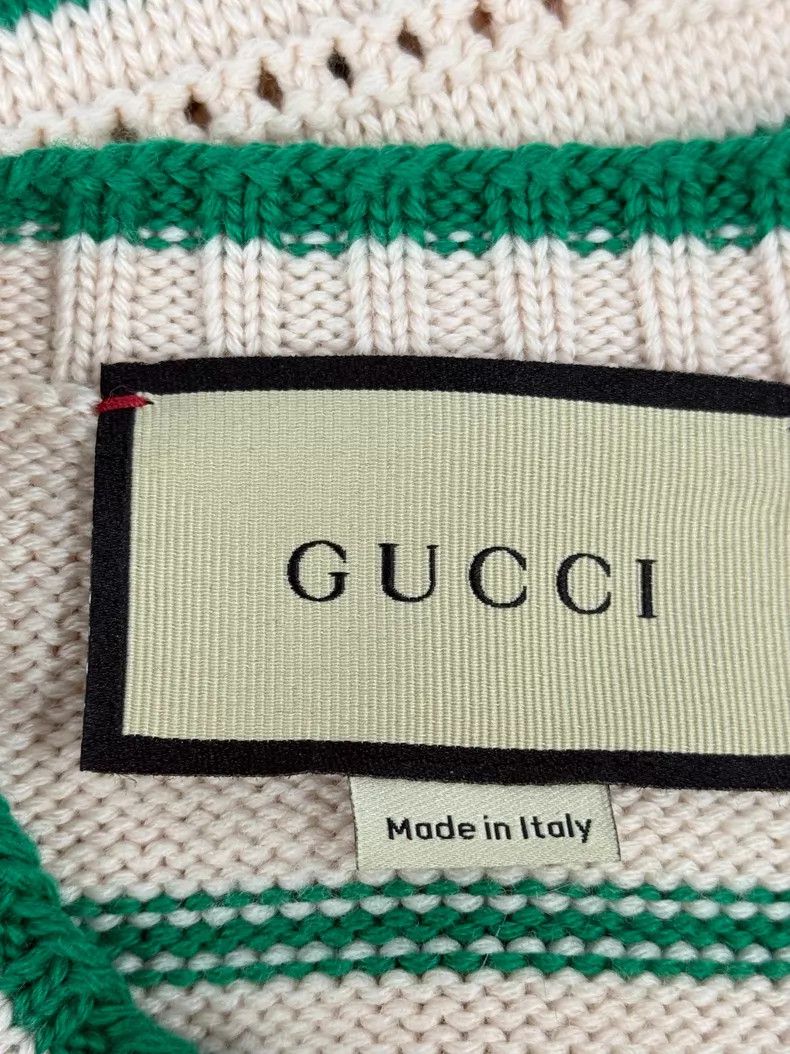 Gucci Gucci White and green striped vest Size M / US 6-8 / IT 42-44 - 4 Thumbnail