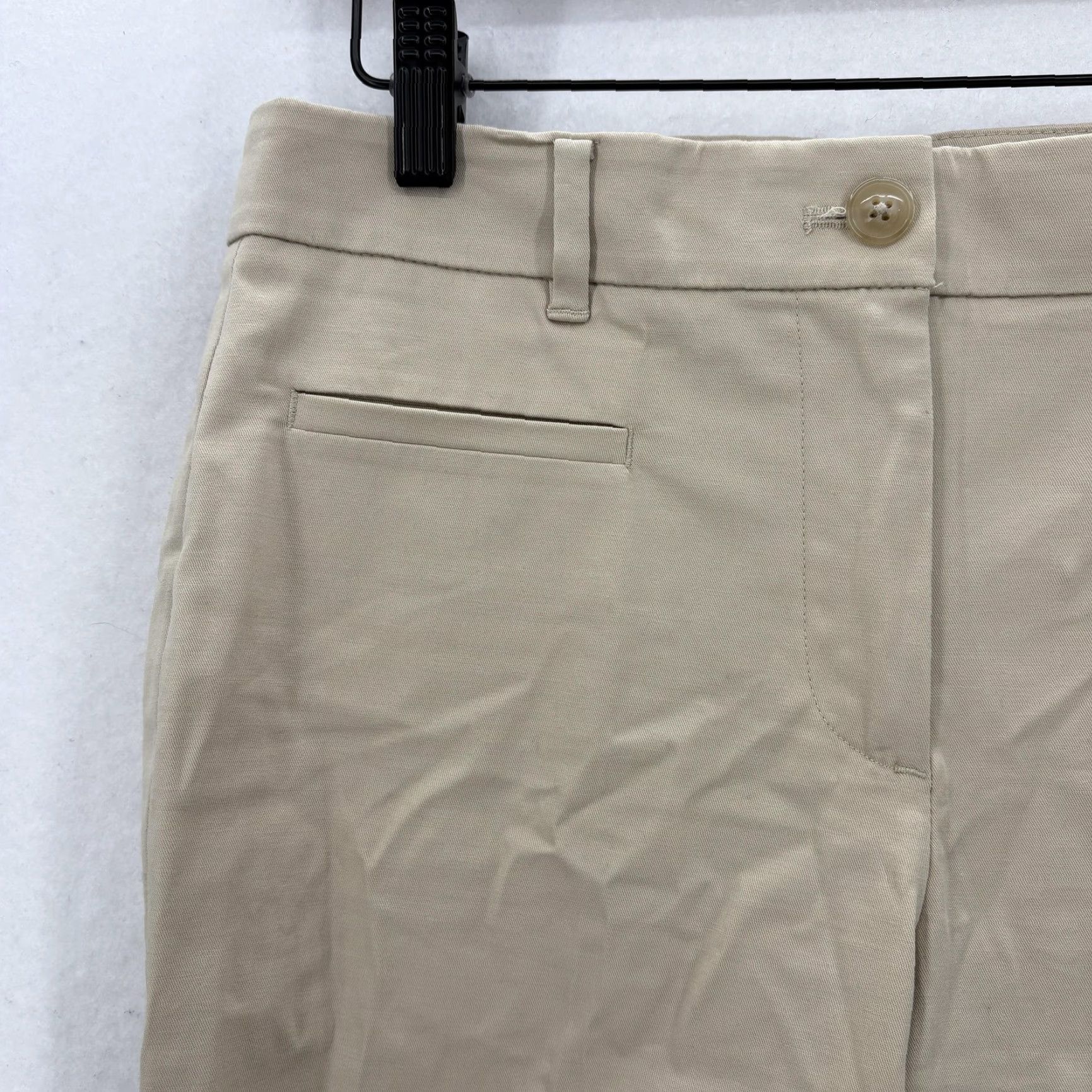 Ann Taylor Ann Taylor Pants Womens 0 Beige Stretch Chino Slim Ankle Dress Career Khaki NWT Size 25" / US 0 / IT 36 - 3 Thumbnail