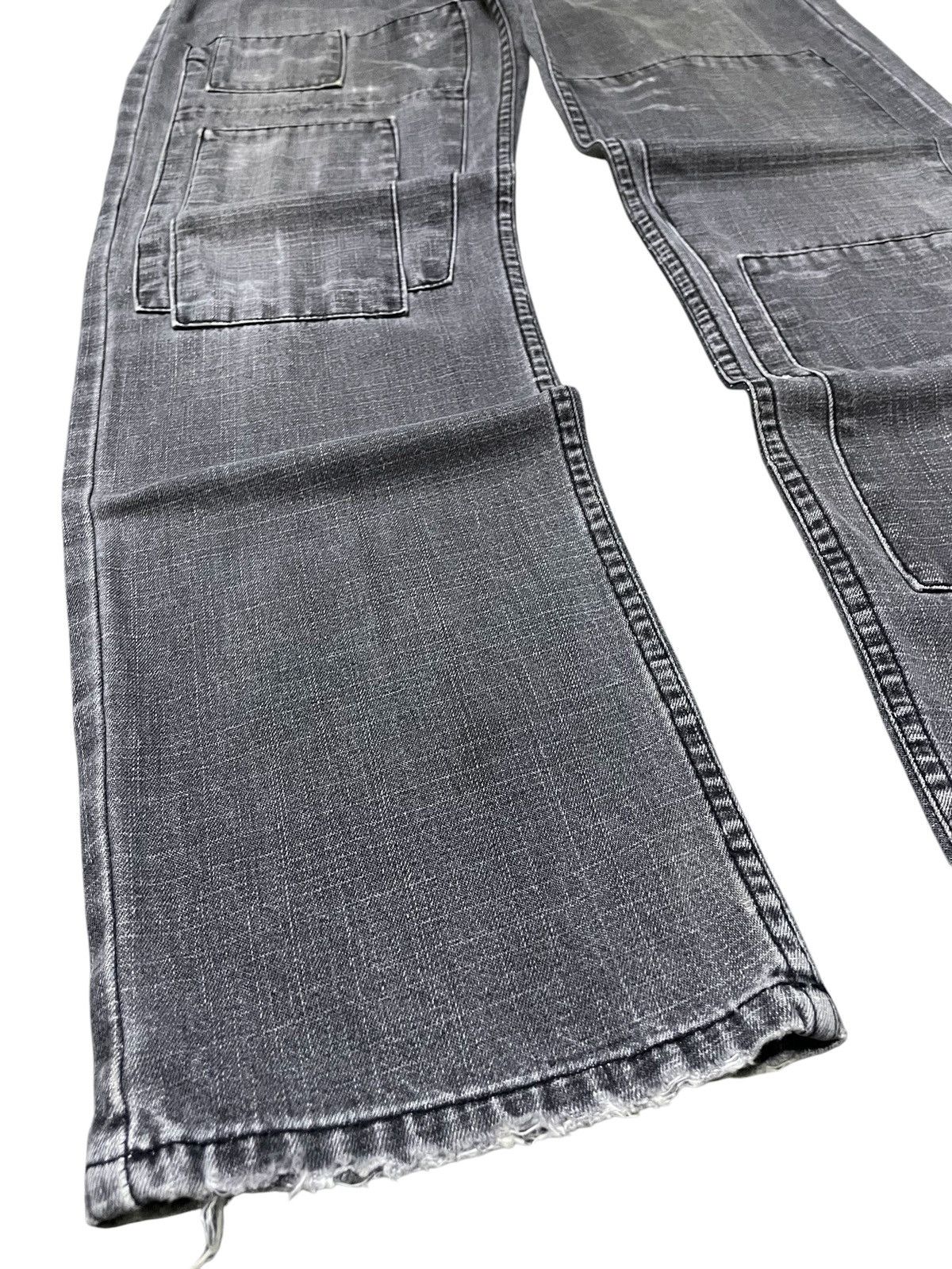 5351 POUR LES HOMMES × GOSTAR DE FUGA × Japanese Brand Nylaus 0125 Japan Patchwork Reconstructed Denim Jeans Size US 32 / EU 48 - 7 Thumbnail