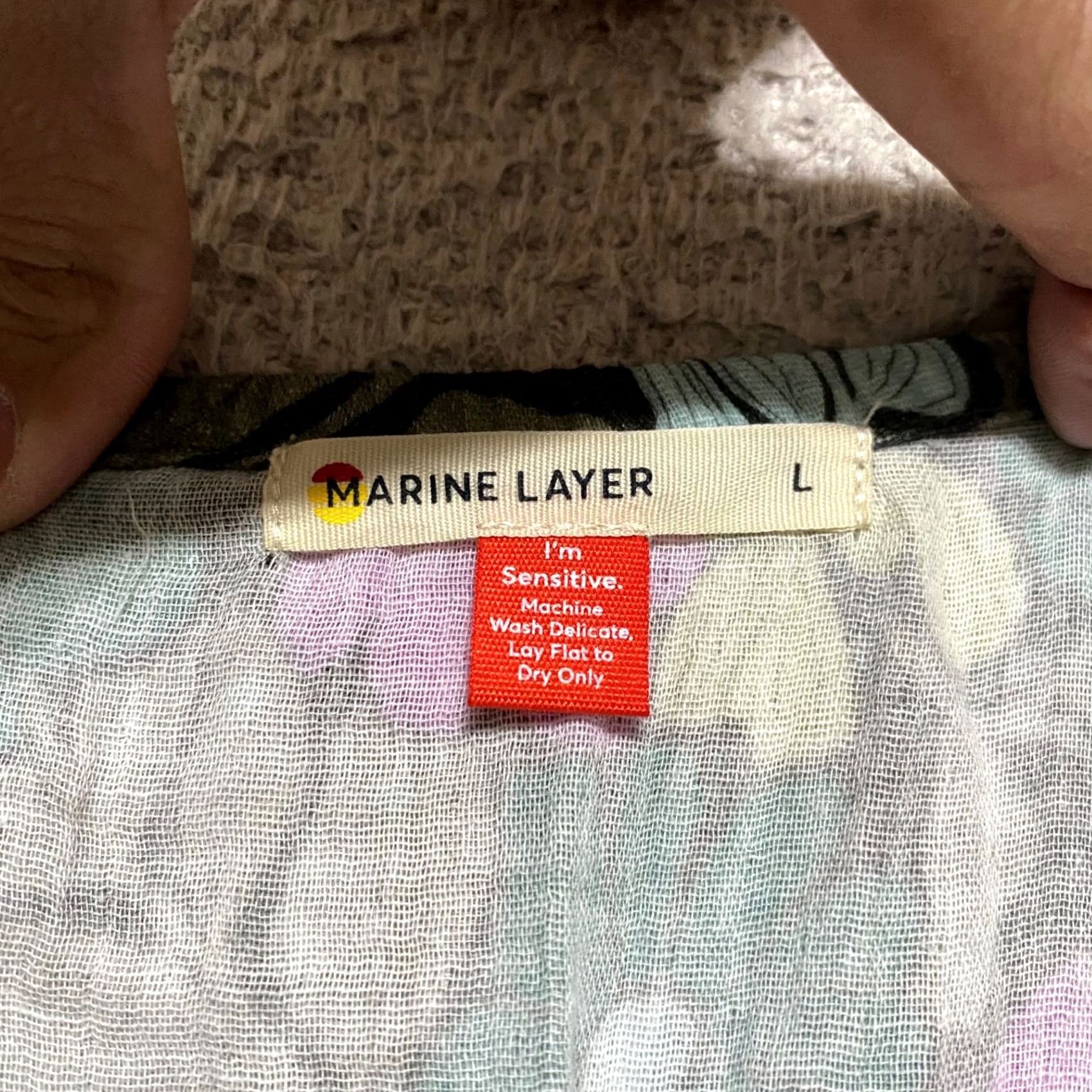 Marine Layer Marine Layer Blouse 3/4 Sleeve Multicolor Floral Tiana Crop Top Womens Large XS-XL? Size L / US 10 / IT 46 - 3 Thumbnail