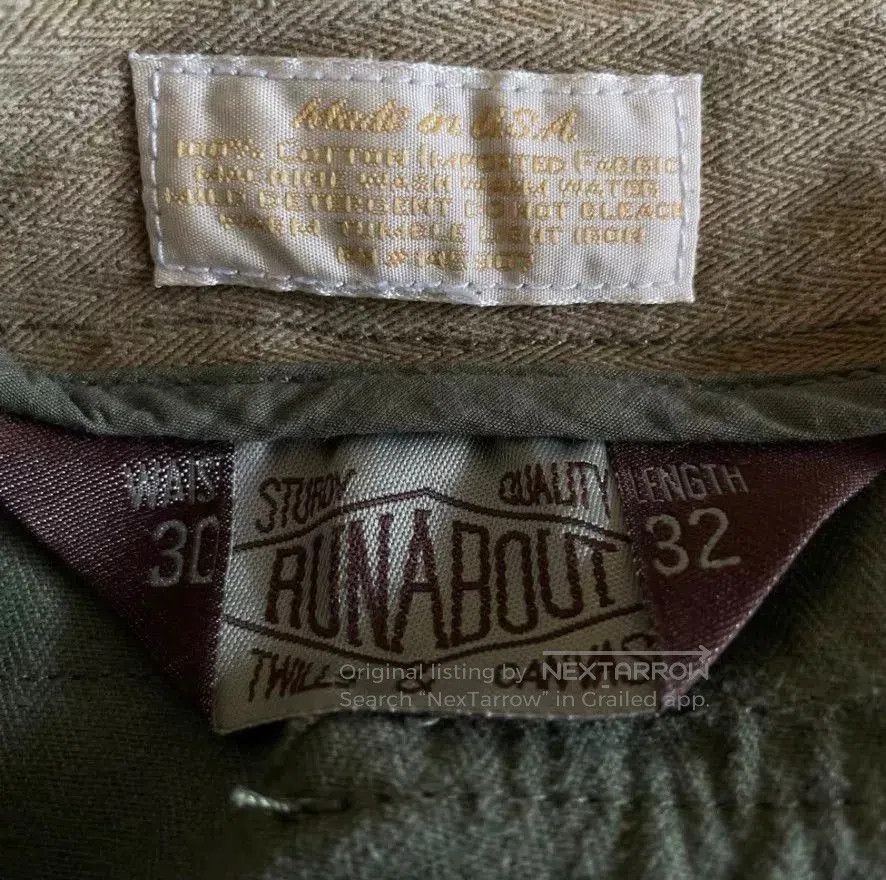 Runabout Goods Runabout P44 HBT Military Cargo Pants. Size US 30 / EU 46 - 9 Thumbnail