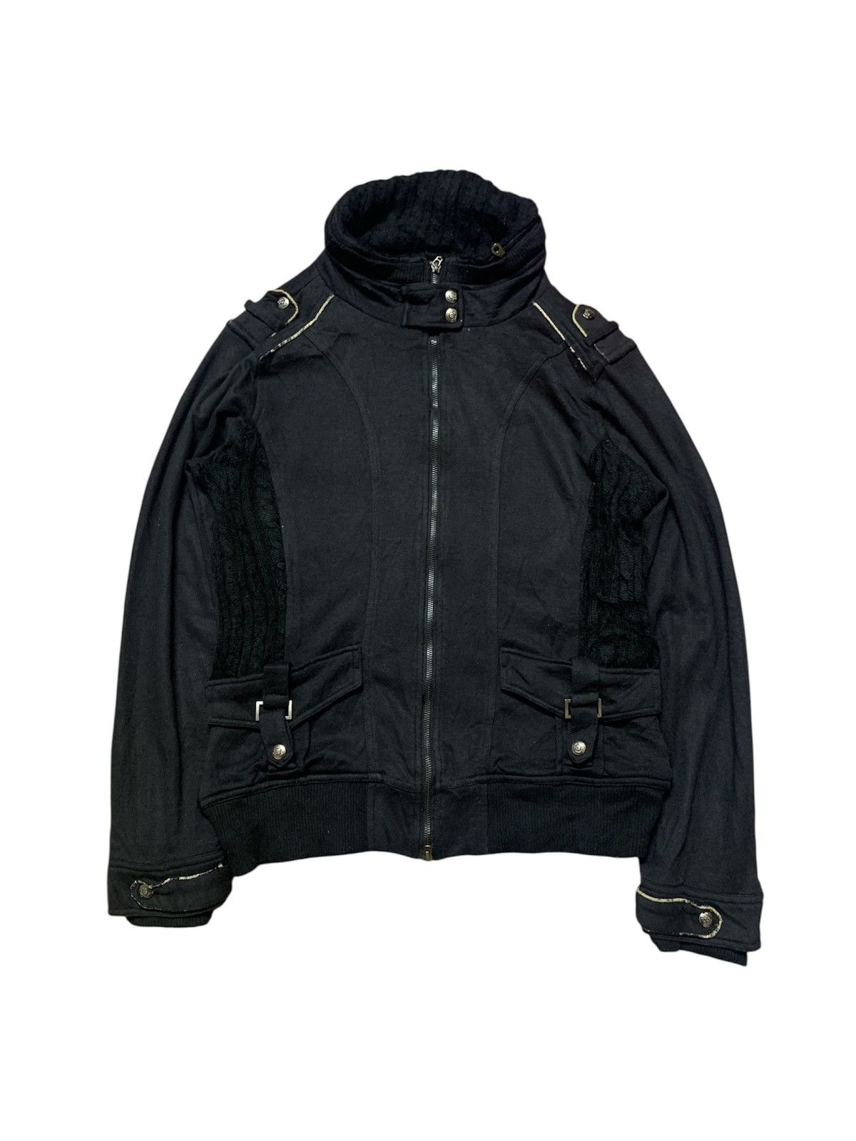 In The Attic Black Goth Utility Jacket Strap Detail LGB GOA Archive Size US M / EU 48-50 / 2 - 1 Thumbnail