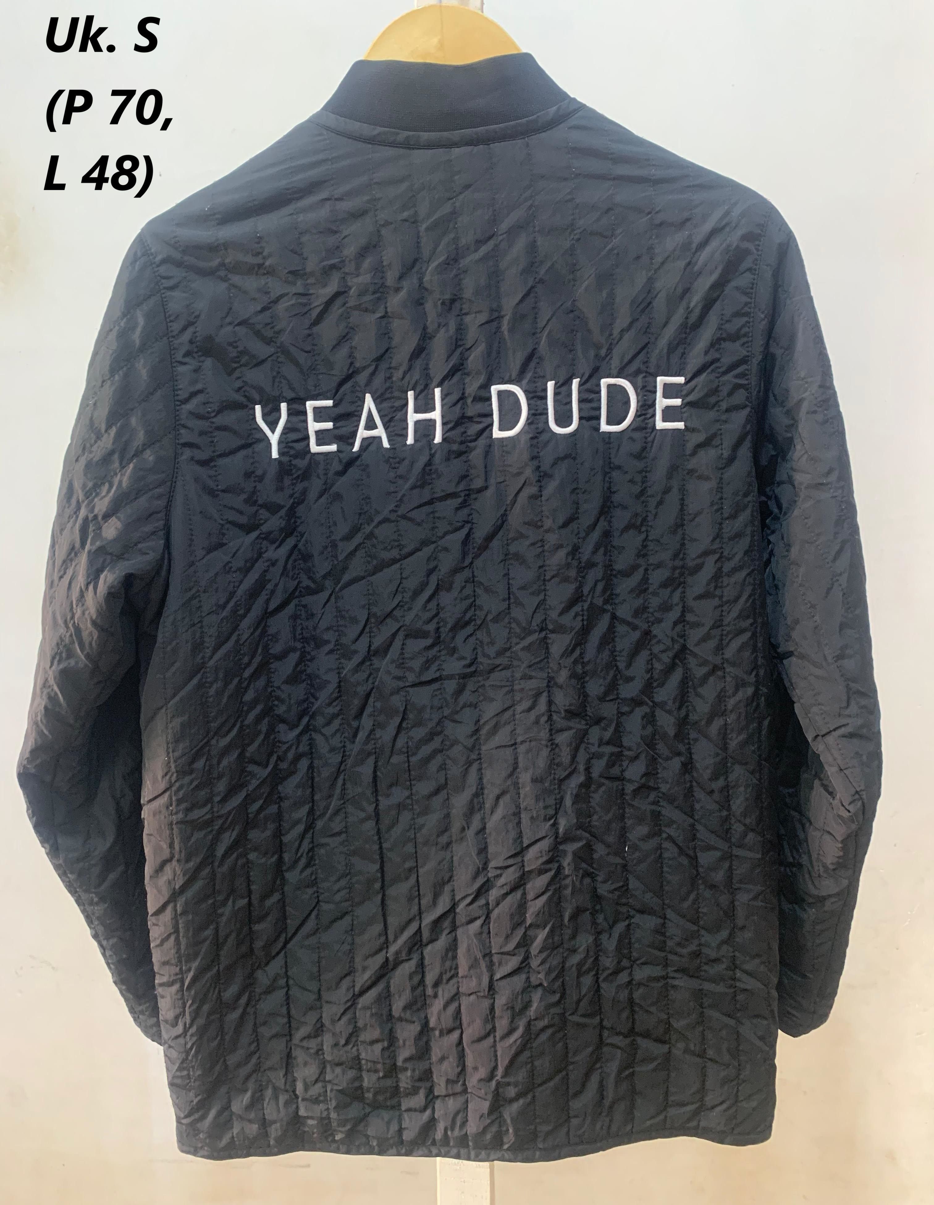 Zara ZARA Quilted Nylon Bomber Jacket "YEAH DUDE" - Size S Size US S / EU 44-46 / 1 - 1 Thumbnail