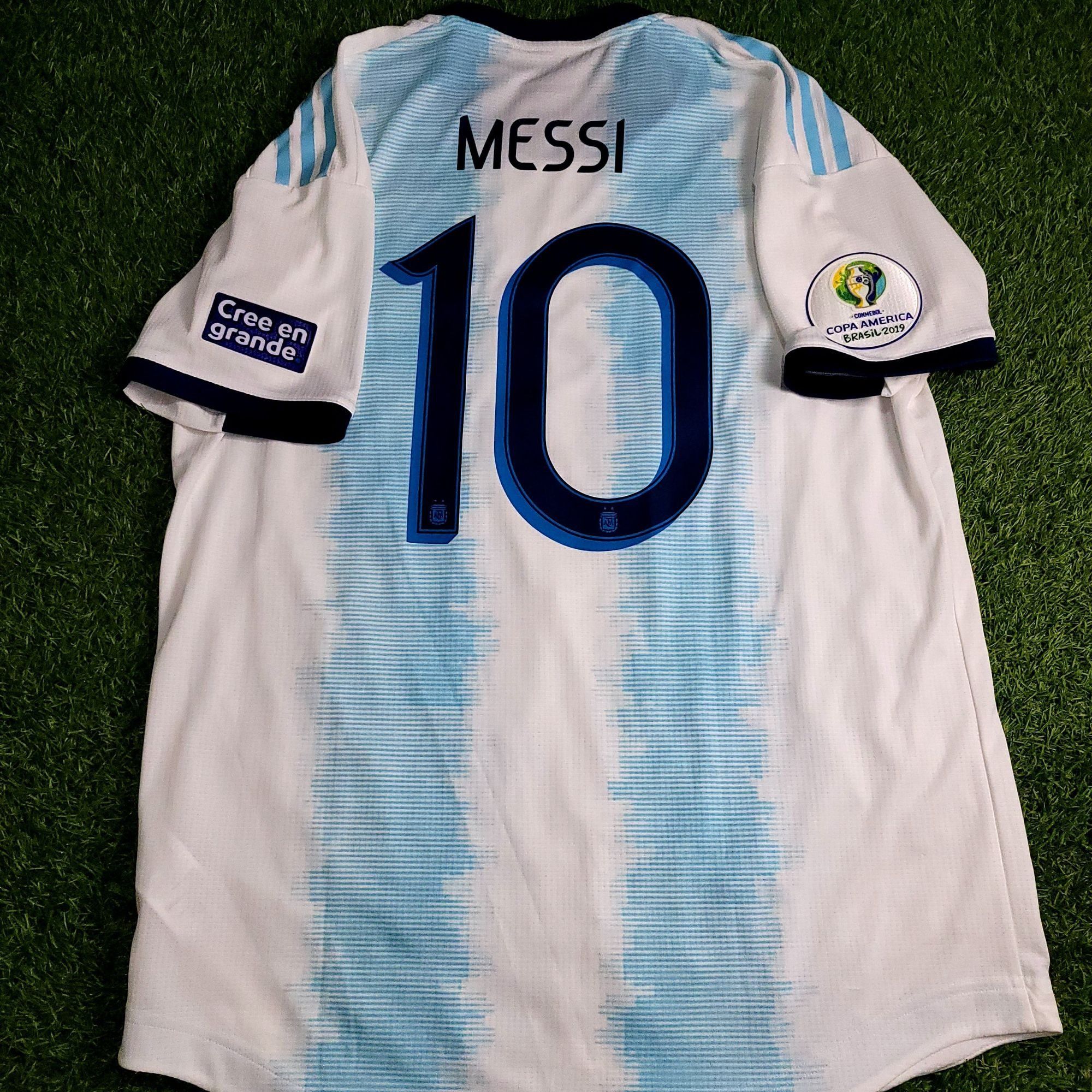 Adidas Messi Argentina 2019 COPA AMERICA PLAYER ISSUE Soccer Jersey Size US L / EU 52-54 / 3 - 2 Thumbnail