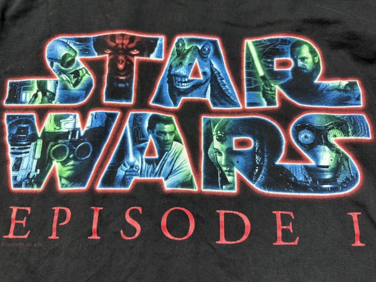 Vintage Vintage 90s Star Wars Episode One T-Shirt Size US XL / EU 56 / 4 - 4 Thumbnail