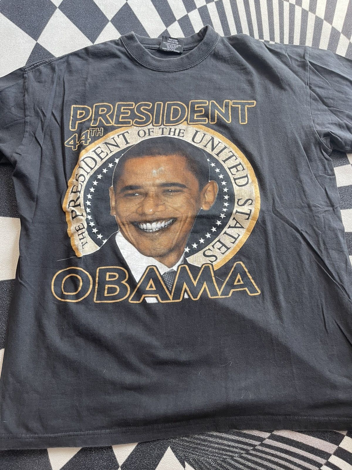 Vintage Vintage Barack Obama 44th President T-Shirt Big Graphic Size US XL / EU 56 / 4 - 2 Thumbnail
