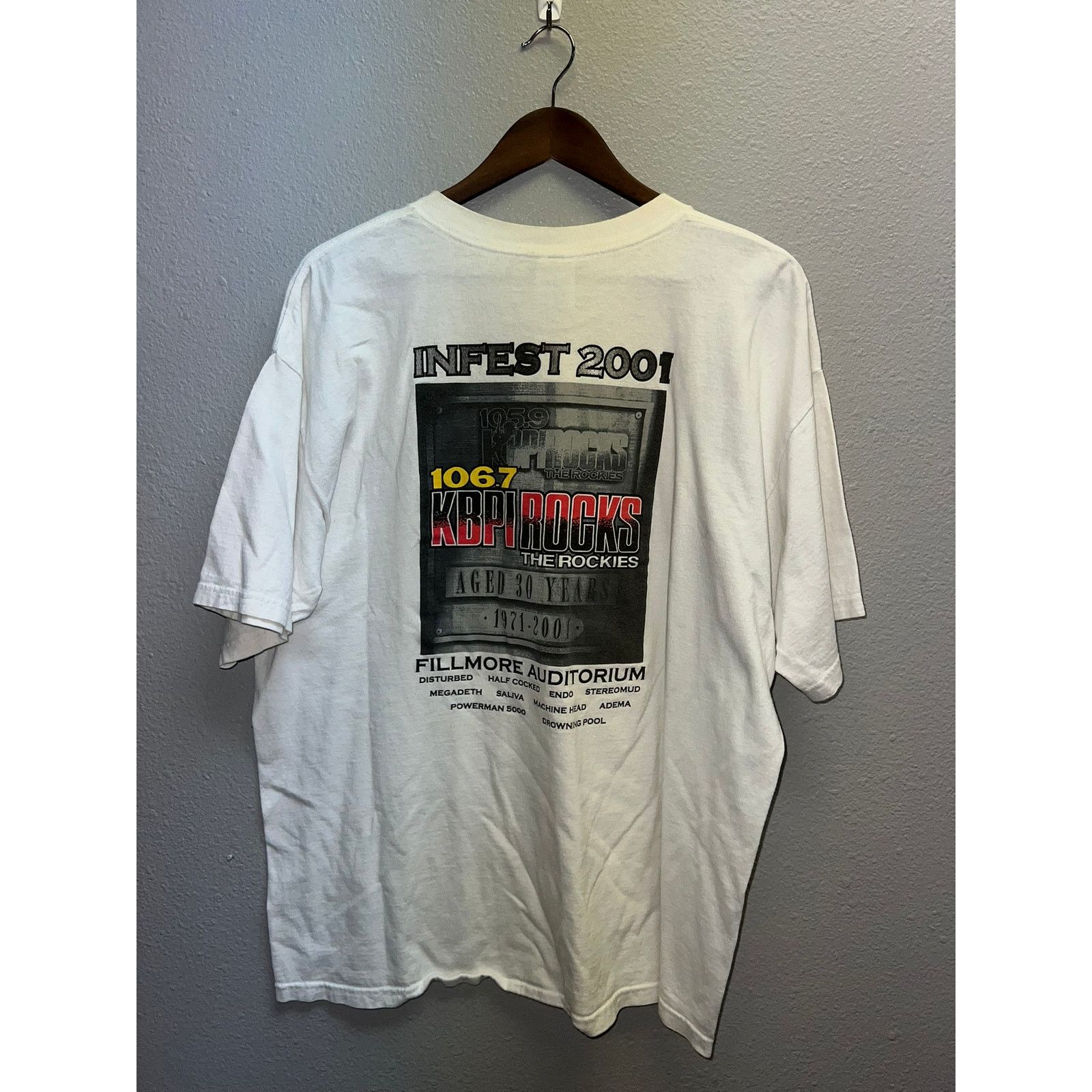 Gildan Vintage Infest Shirt Fillmore Disturbed Endo Megadeth Saliva Size US XL / EU 56 / 4 - 6 Thumbnail