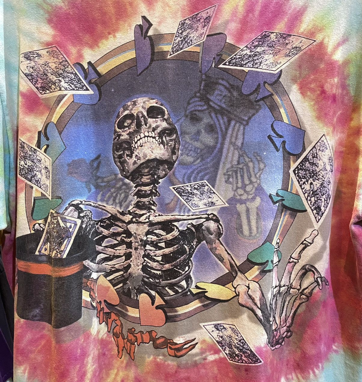 Grateful Dead × Liquid Blue × Vintage T Shirt grateful dead Gfd Card Magician 1999 Vtg Fotl tag Size US L / EU 52-54 / 3 - 7 Thumbnail