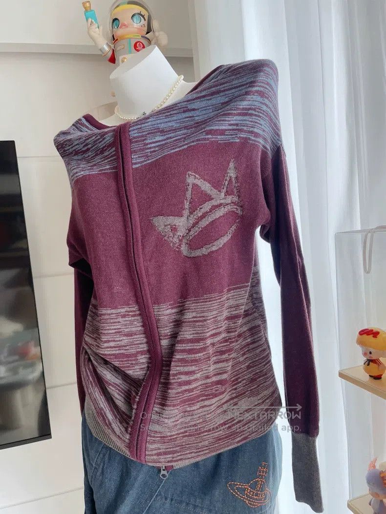 Vivienne Westwood Vivienne Westwood One-Shoulder Drop Shoulder Thin Knitted Size M / US 6-8 / IT 42-44 - 3 Thumbnail