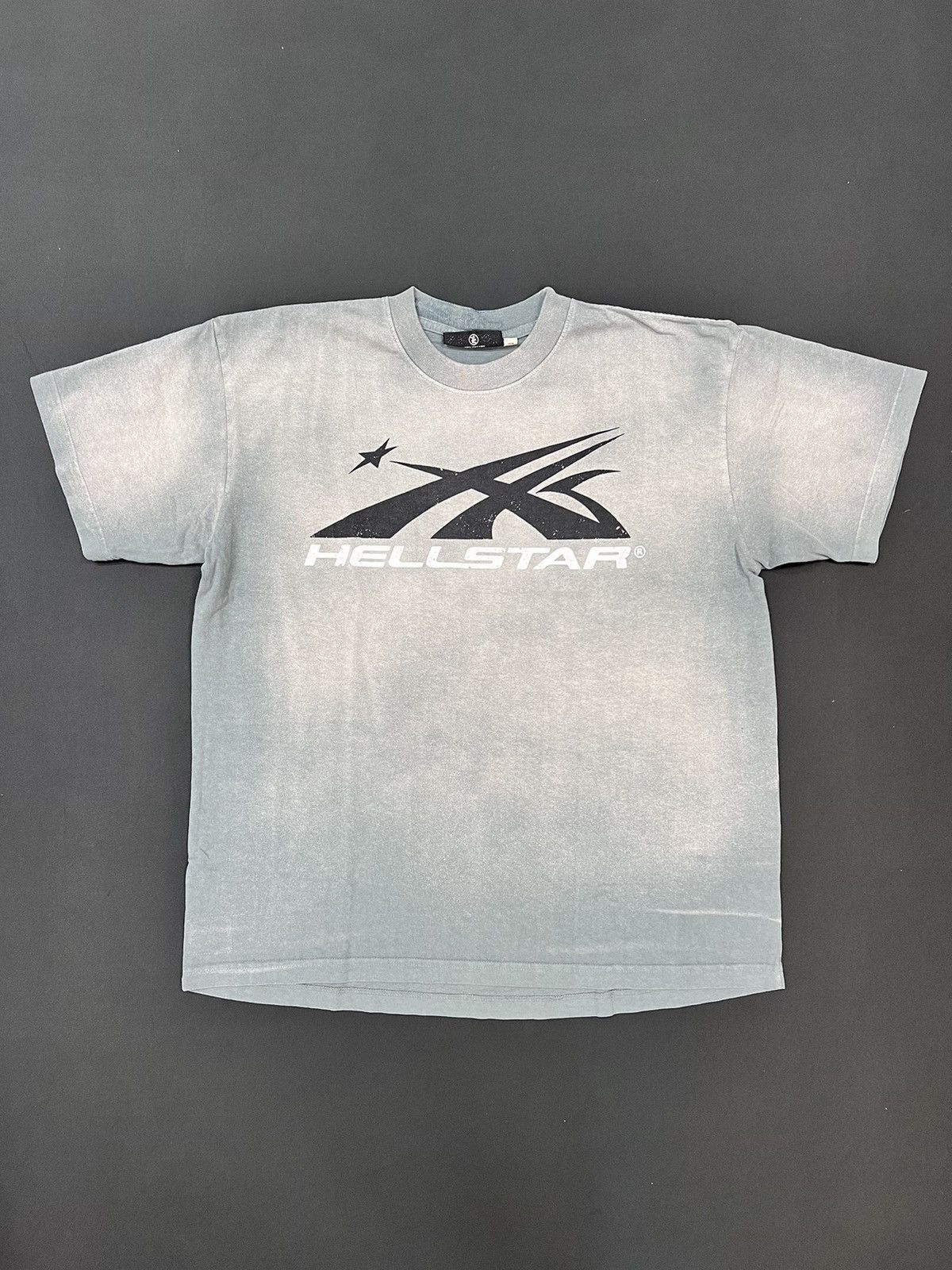 HELLSTAR Hellstar Sport Logo Grey/Black T-Shirt | Grailed