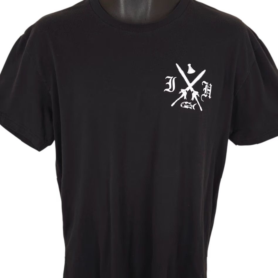 Vintage VINTAGE Island Hustle T Shirt Mens Large Black Hawaiian Shark Tooth Koa Spears Size US L / EU 52-54 / 3 - 2 Thumbnail