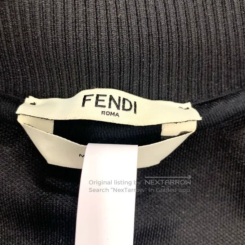 Fendi Fendi Black Zipper Sports Jacket Size XS / US 0-2 / IT 36-38 - 5 Thumbnail
