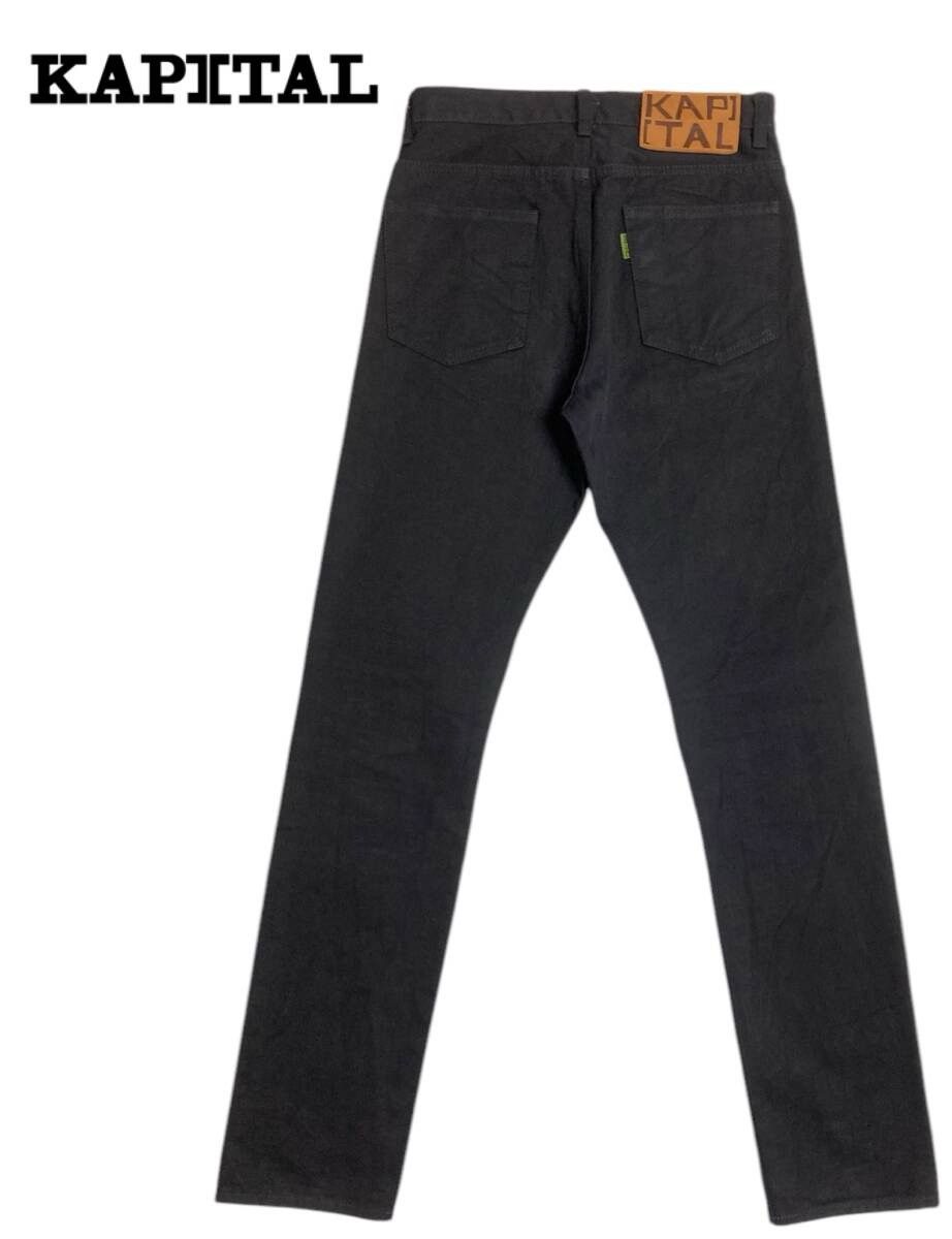 Kapital KAPITAL 27 Cotton Pants, Black Size US 27 - 2 Thumbnail