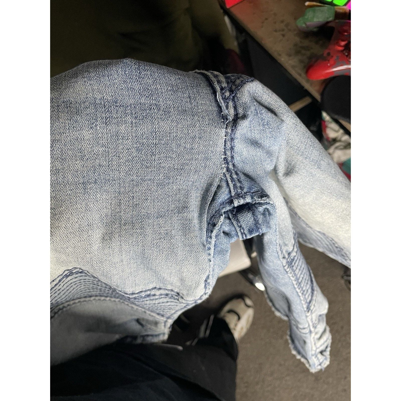 True Religion Size 40- True Religion Ricky Jean shorts Blue Denim Mens Size US 40 / EU 56 - 4 Thumbnail