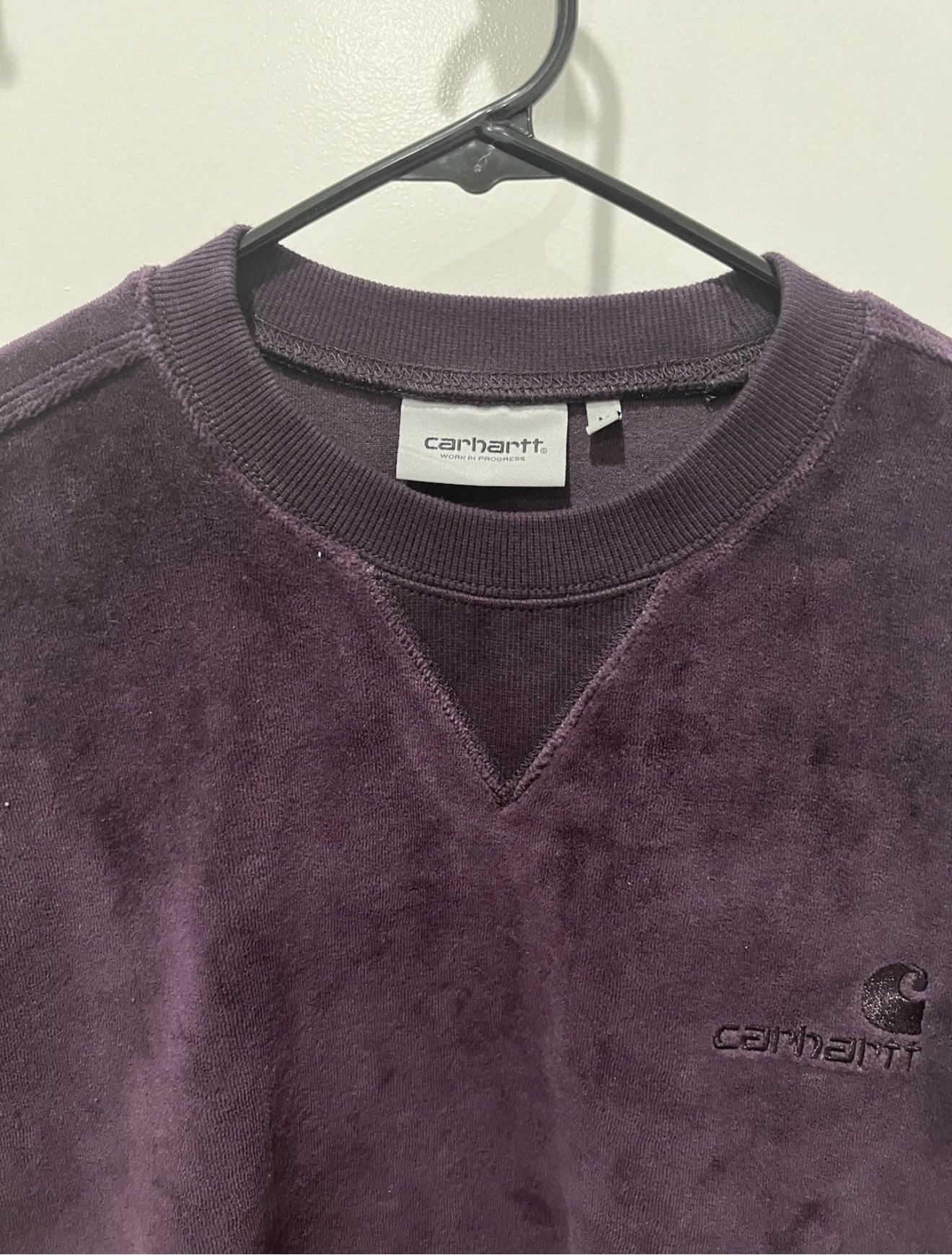 Carhartt Wip Carhartt WIP United Script Velvet Purple Crewneck Sweater Size US M / EU 48-50 / 2 - 3 Thumbnail