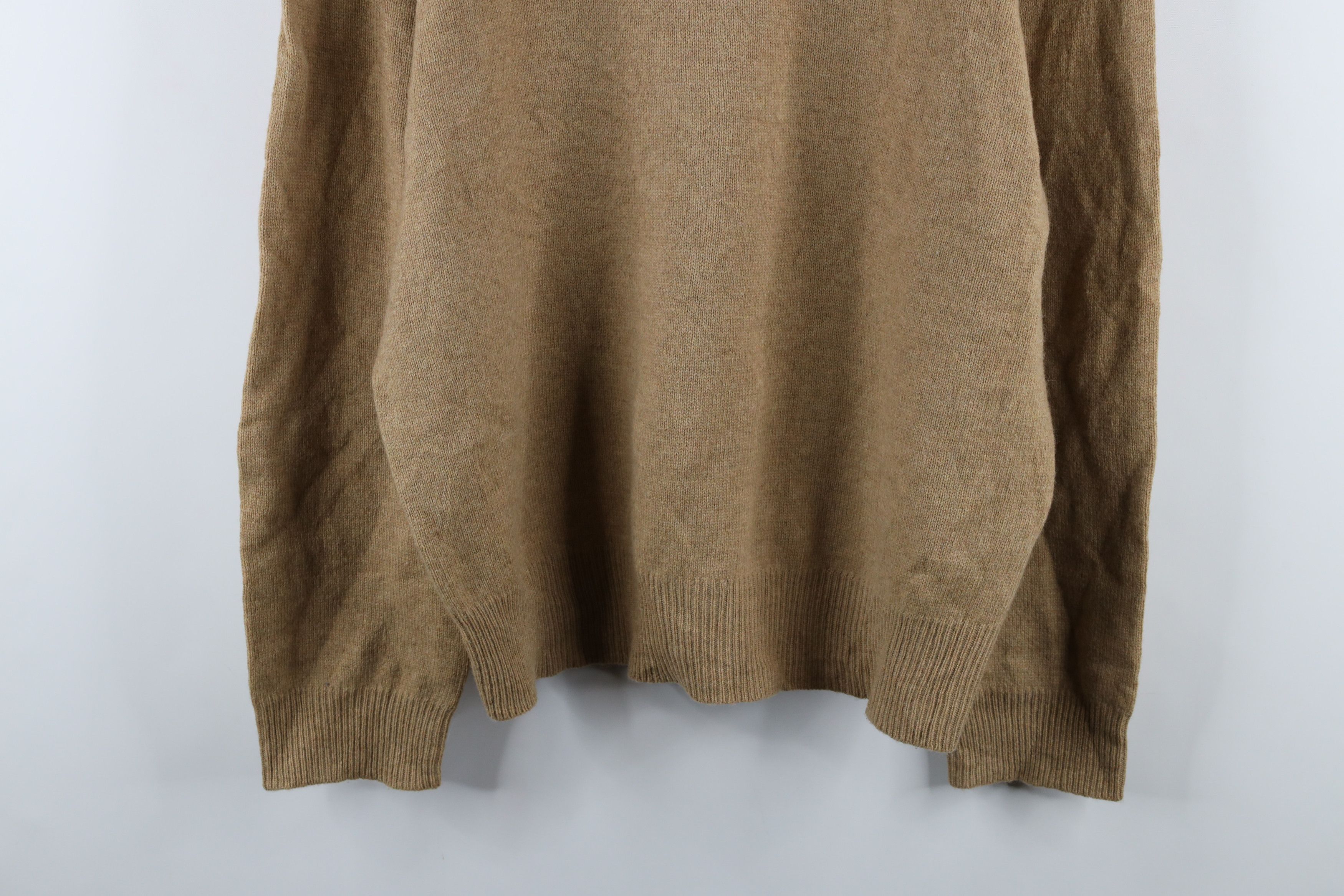 Polo Ralph Lauren Vintage 90s Ralph Lauren Knit V-Neck Sweater Oatmeal Brown Size US XL / EU 56 / 4 - 3 Thumbnail