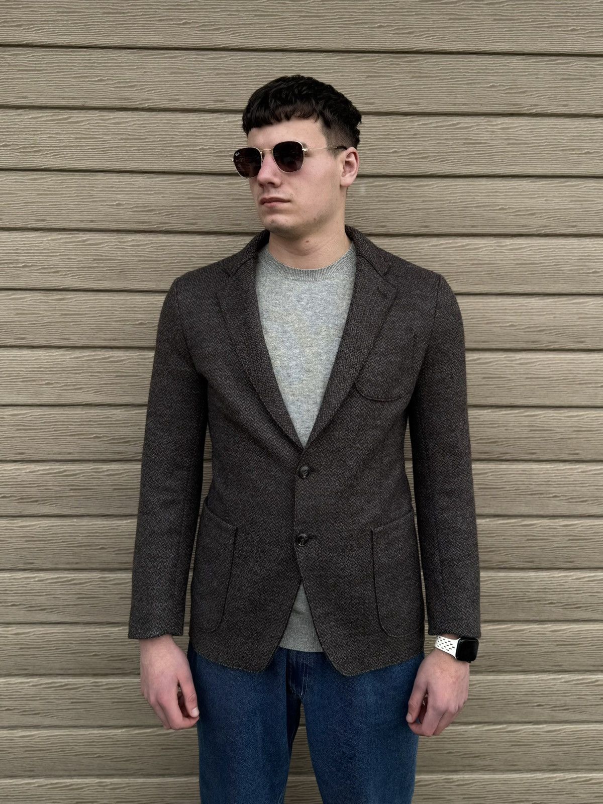 Armani Collezioni Armani Collezioni Men Wool Blazer Jacket Sport Coat 52R Size 42R - 2 Thumbnail