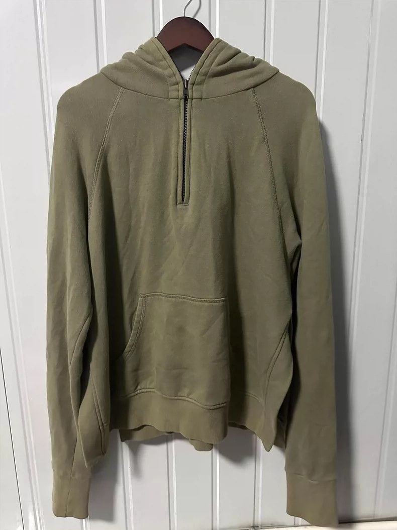 Fear of God Fear of God Olive green semi-zip sweatshirt Size US XL / EU 56 / 4 - 1 Thumbnail