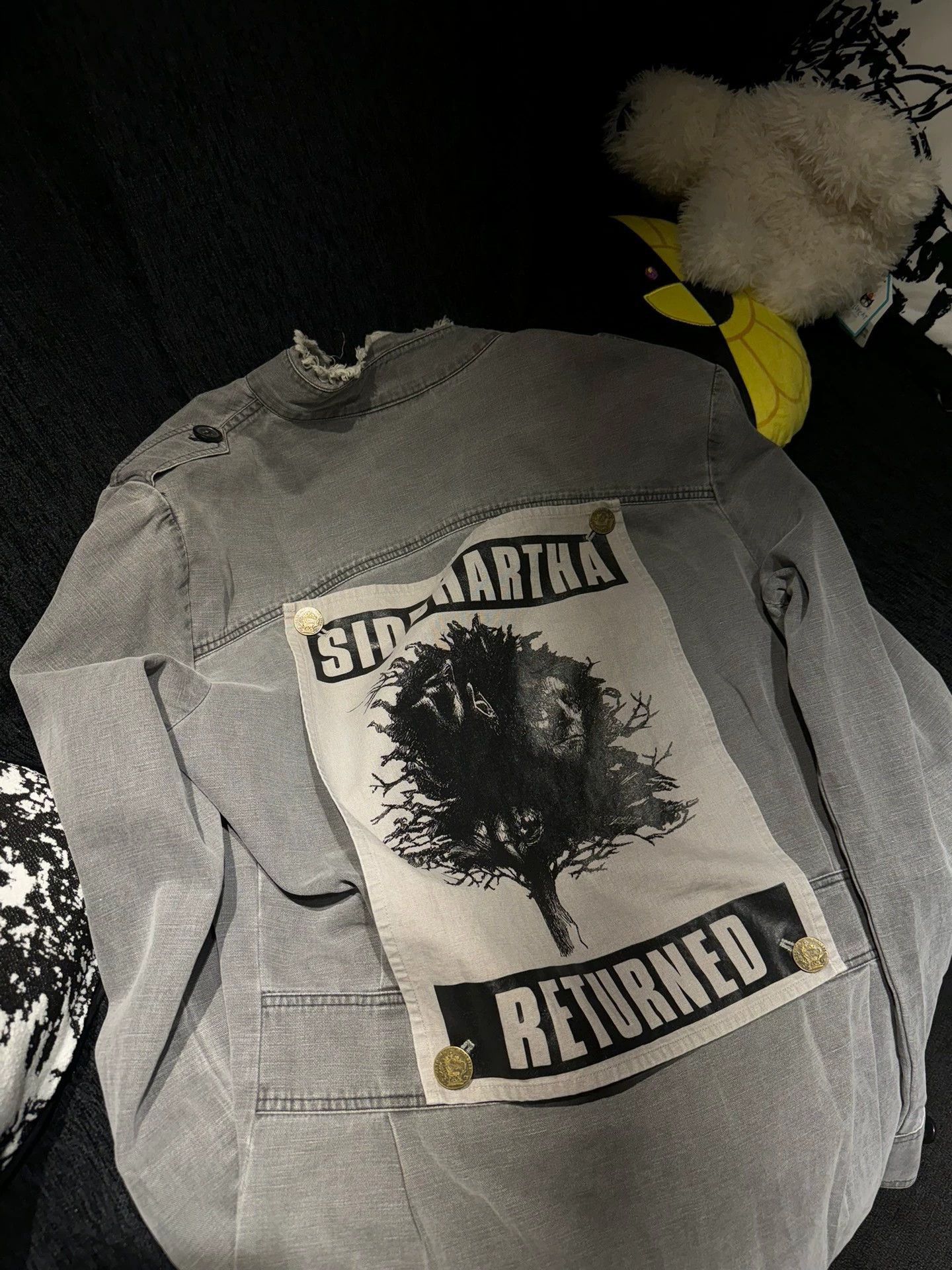 Raf Simons Raf Simons Face jacket behind the gray religious period-250 Size US M / EU 48-50 / 2 - 2 Thumbnail