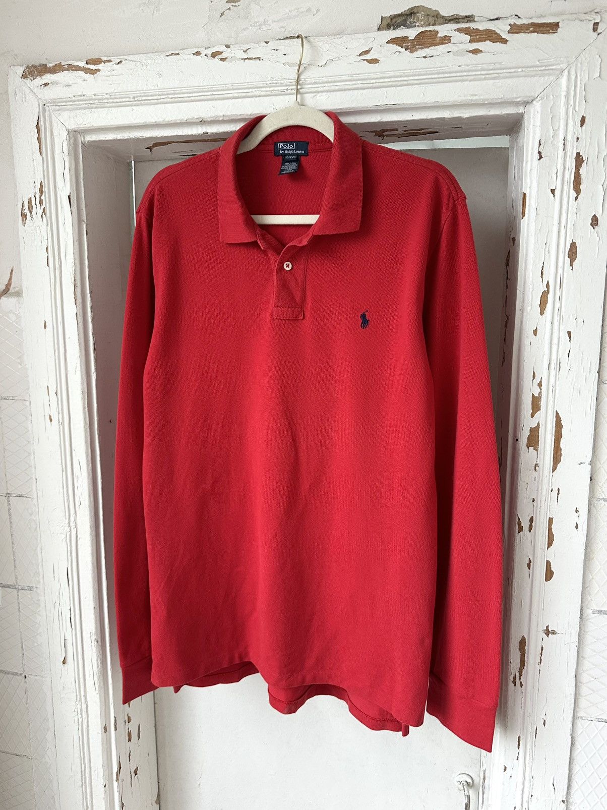 Polo Ralph Lauren Vintage Ralph Lauren Cotton Long Sleeve Polo Size US M / EU 48-50 / 2 - 1 Thumbnail
