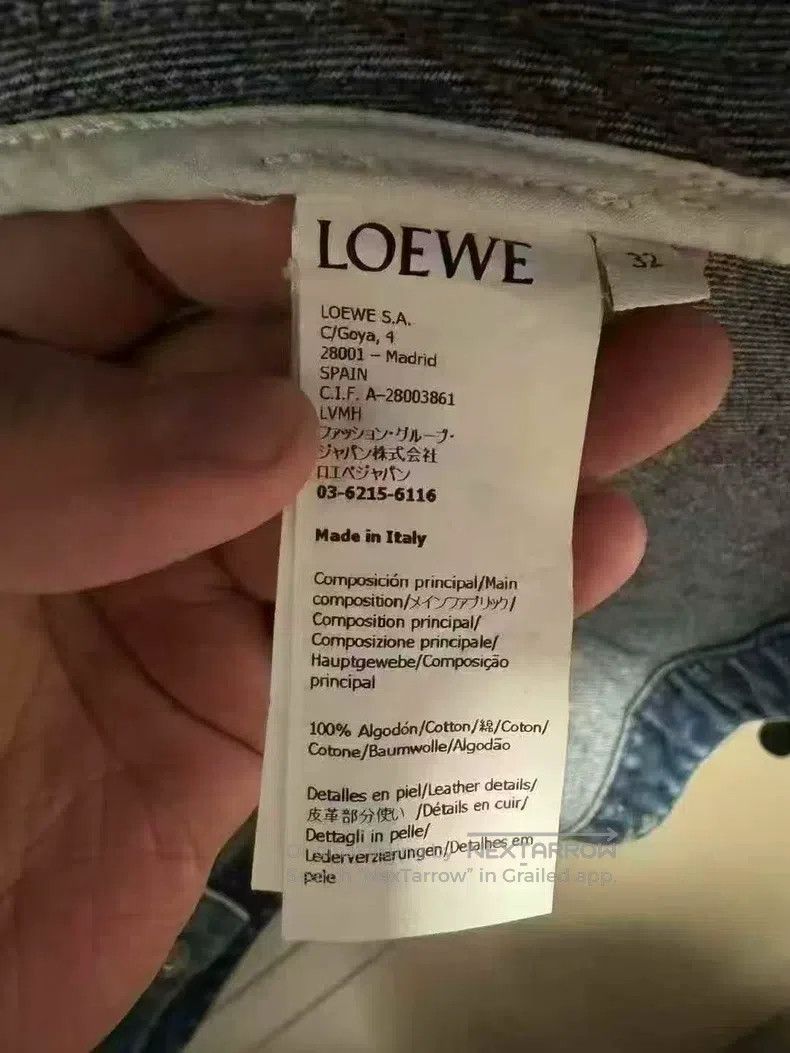 Loewe Loewe Notched lapel irregular denim jacket Size 4XL / US 24-26 - 4 Thumbnail