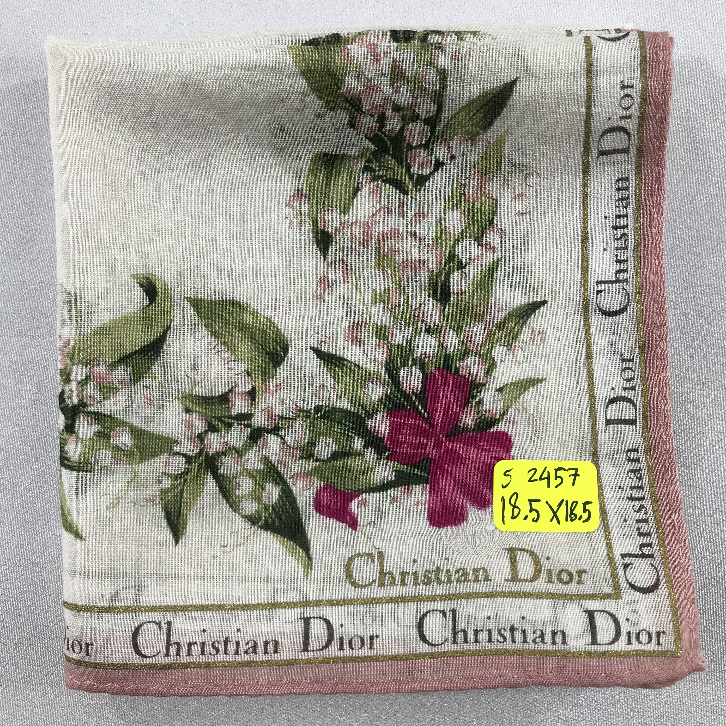 Vintage Christian Dior Bandana / Handkerchief / Neckerchief - S2457 Size ONE SIZE - 5 Thumbnail
