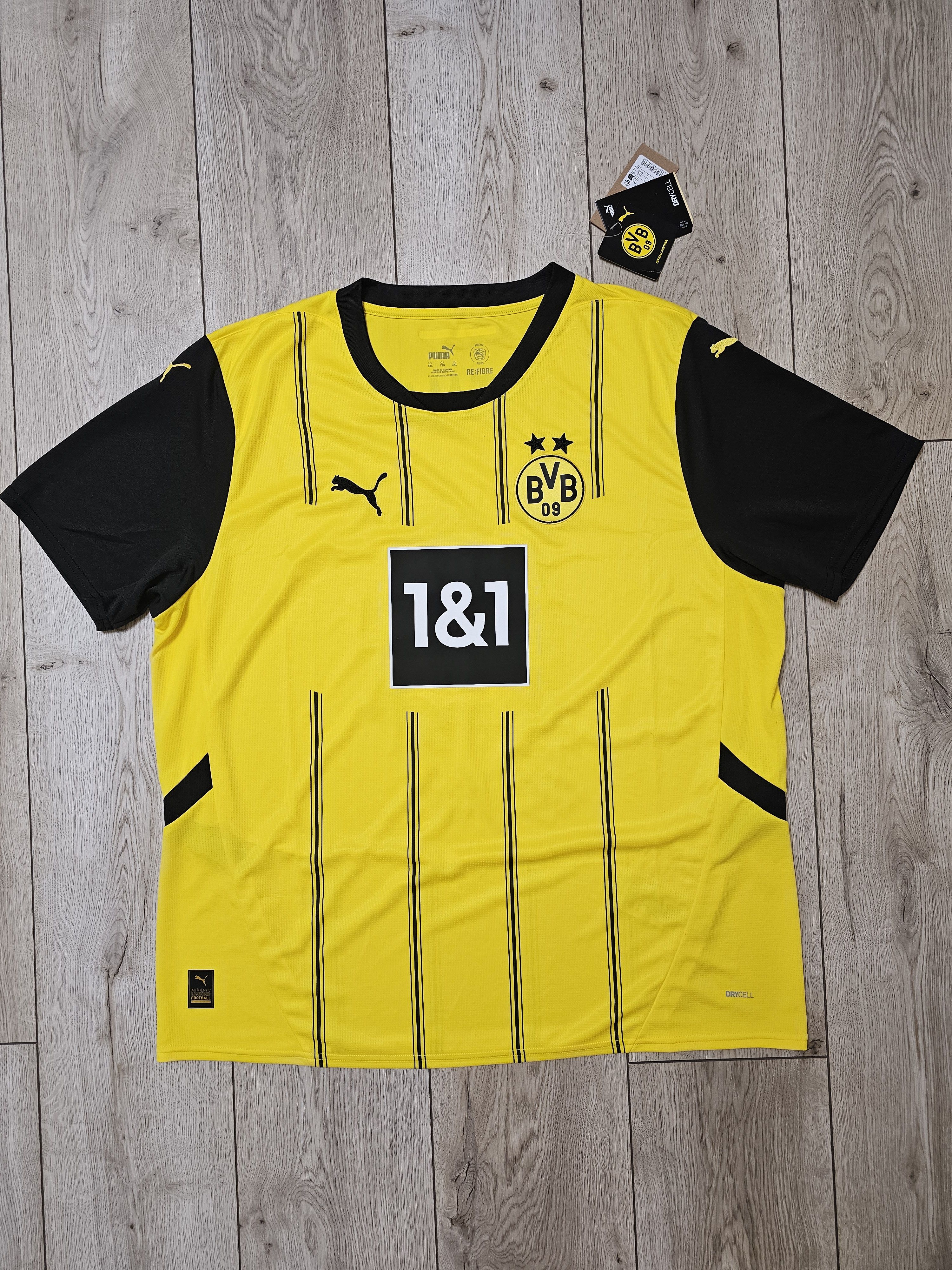 Puma BORUSSIA DORTMUND 2024 2025 HOME HUMMELS FOOTBALL SOCCER Size US XXL / EU 58 / 5 - 2 Thumbnail