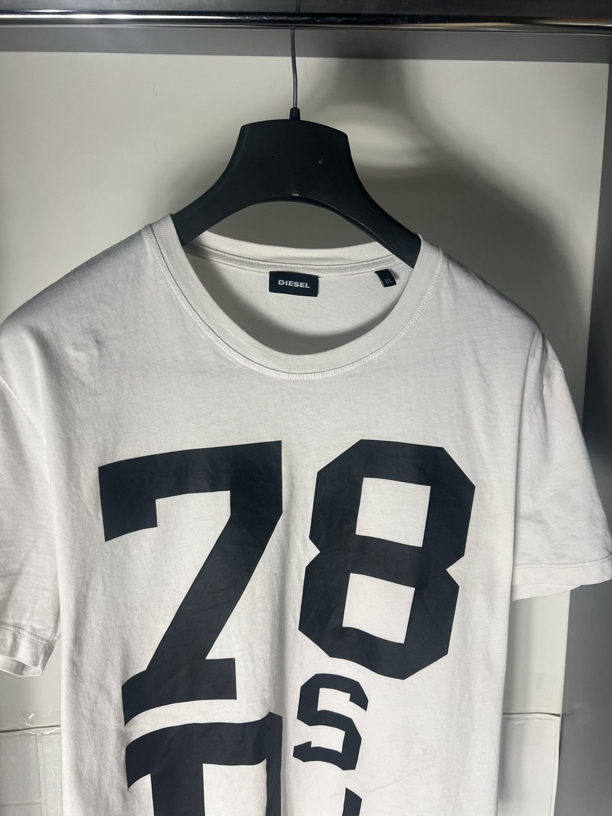 Diesel × Vintage VERY RARE DIESEL INDUSTRY DENIM DIVISION BIG LOGO T-SHIRT Size US XL / EU 56 / 4 - 2 Thumbnail