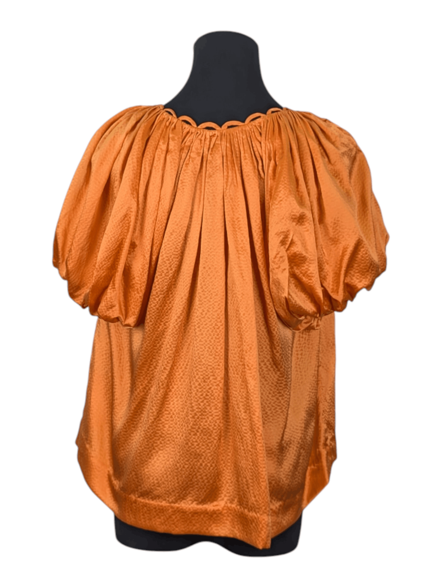 3.1 Phillip Lim 3.1 Philip Lim Orange Puff Shoulders Top Size XS / US 0-2 / IT 36-38 - 2 Thumbnail