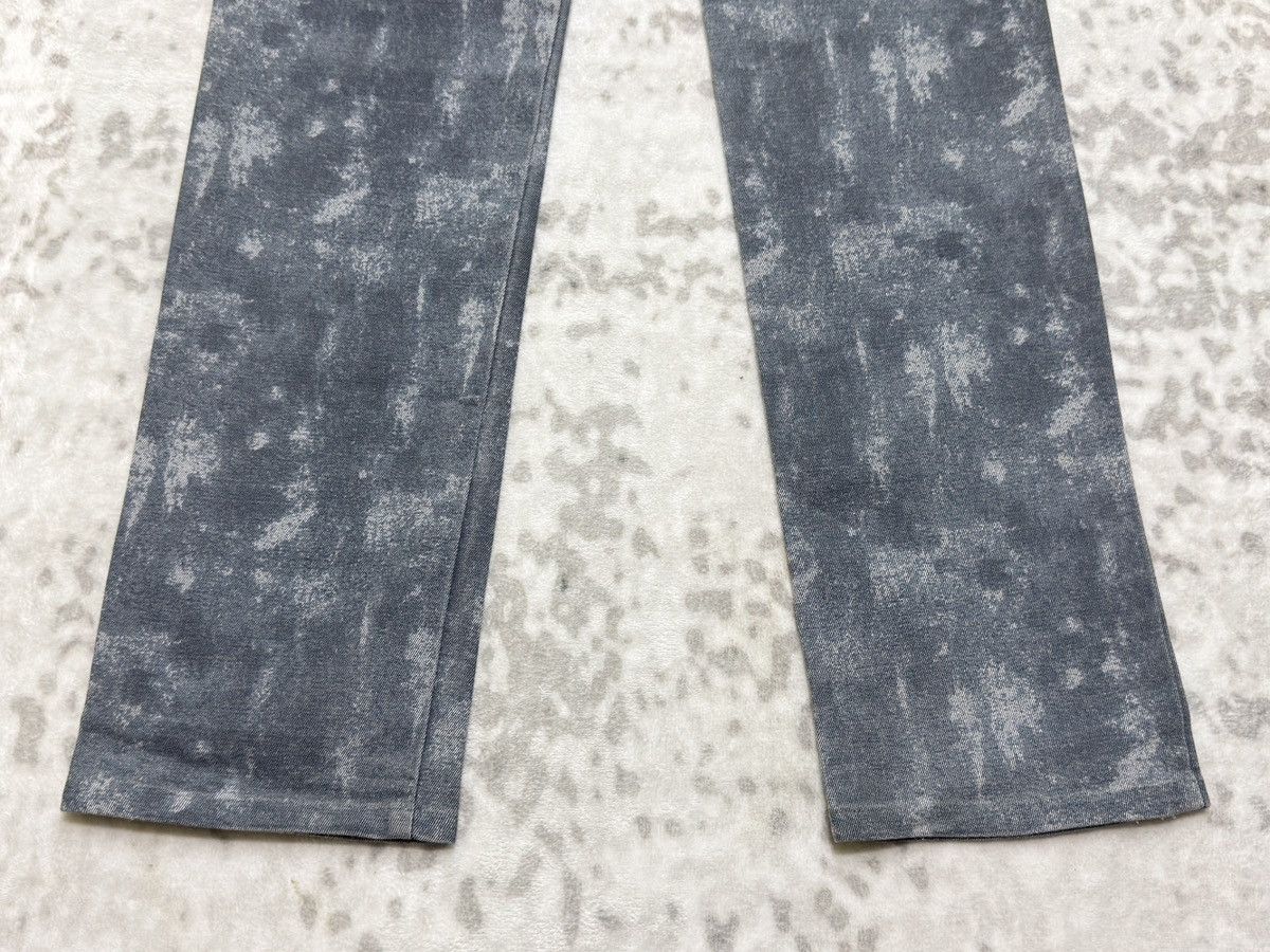 In The Attic Vintage In The Attic Acid Wash Mottled Straight Leg Jeans Size US 30 / EU 46 - 12 Thumbnail