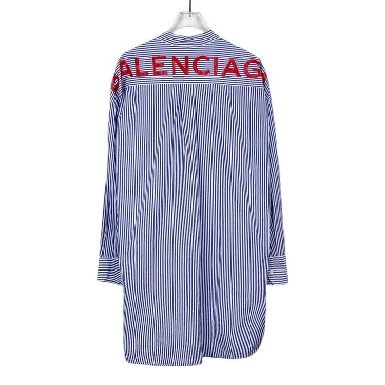 Other Balenciaga size 36 Blue striped logo monogrammed cotton la Size XS / US 0-2 / IT 36-38 - 2 Thumbnail