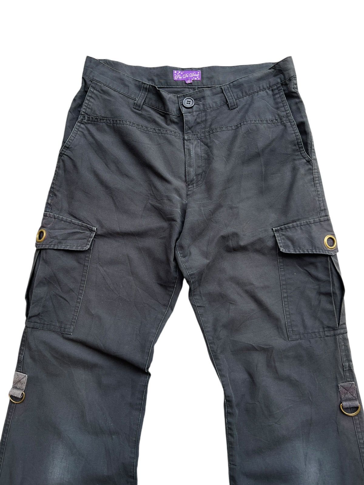Japanese Brand Pas De Japanese Brand Multipocket Cargo Flare Pants 29x30 .5 Size US 29 - 3 Thumbnail