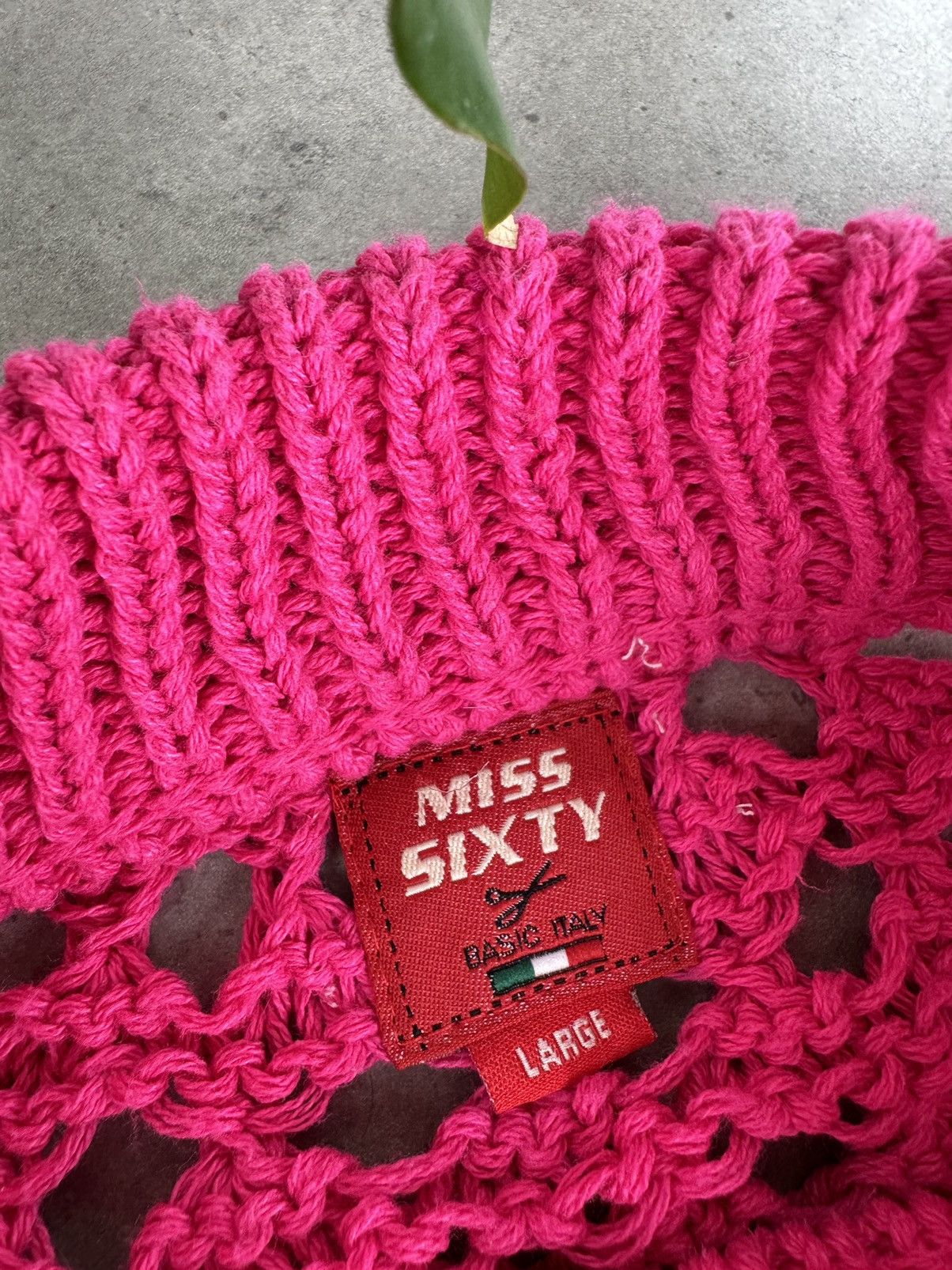 Miss Sixty Miss Sixty Mesh Knit Sweater Size L / US 10 / IT 46 - 2 Thumbnail