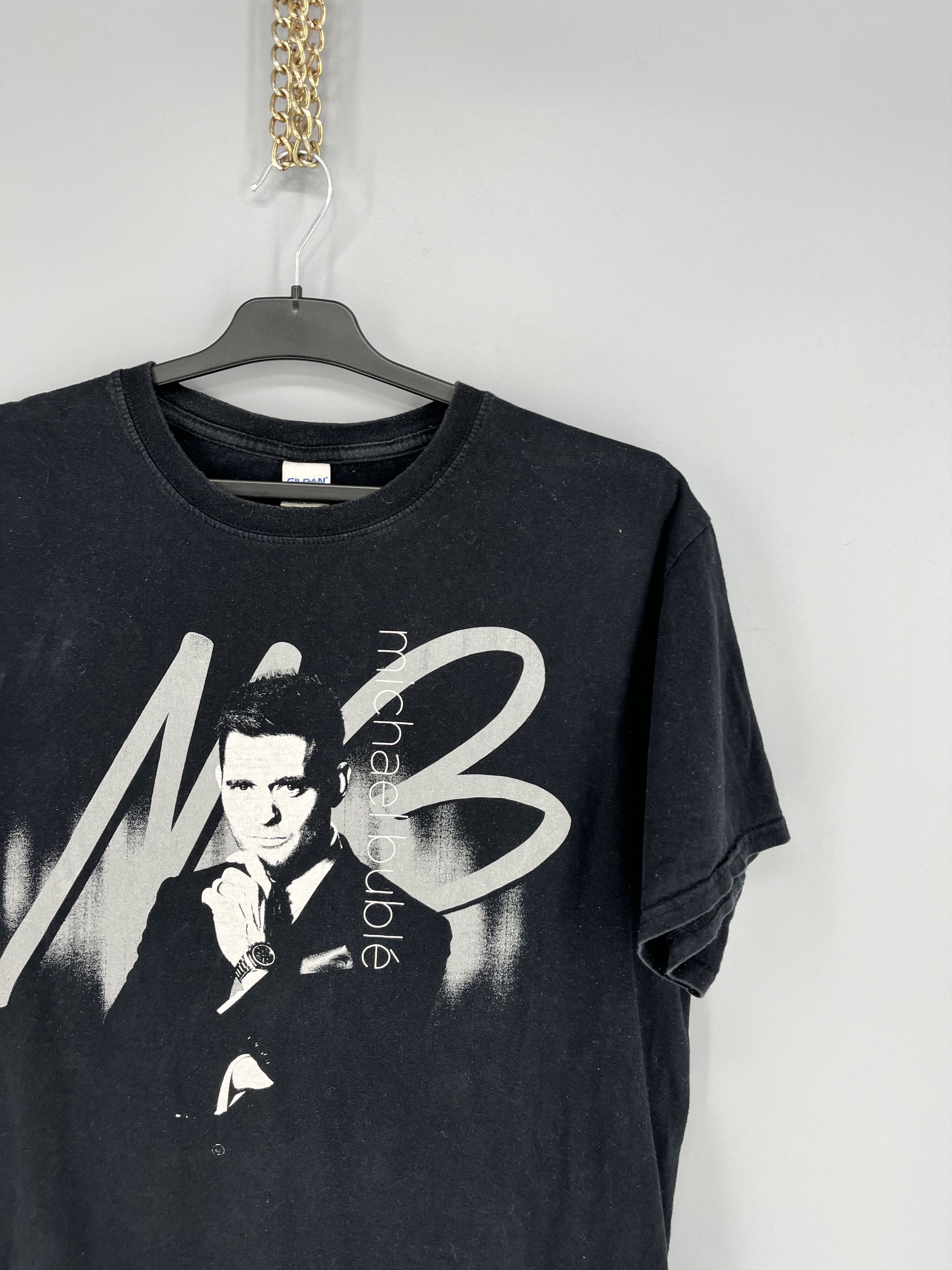 Band Tees × Vintage Rare!! Vintage Y2K Michael Buble World Tour Tee Size US L / EU 52-54 / 3 - 5 Thumbnail