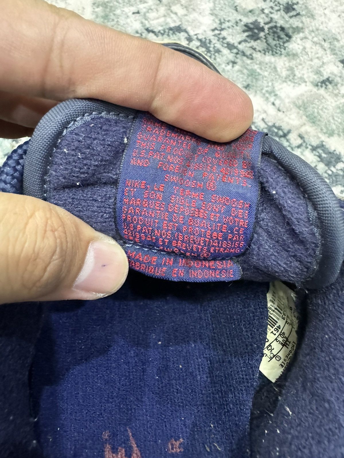 Nike 1997 NIKE AIR FORCE 1 SC MIDNIGHT NAVY VARSITY RED JEWEL Size US 7.5 / EU 40-41 - 6 Thumbnail
