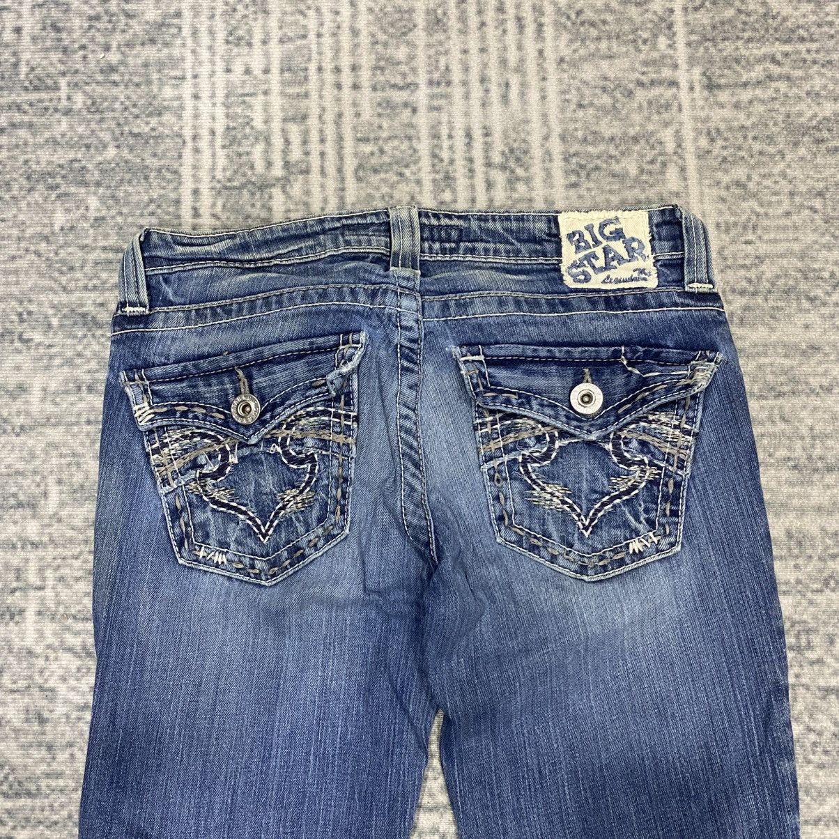 Japanese Brand × Vintage Flare 🔥 Big Star Washed Jeans Punk like Hysteric LGB 90s Size US 30 / EU 46 - 9 Thumbnail