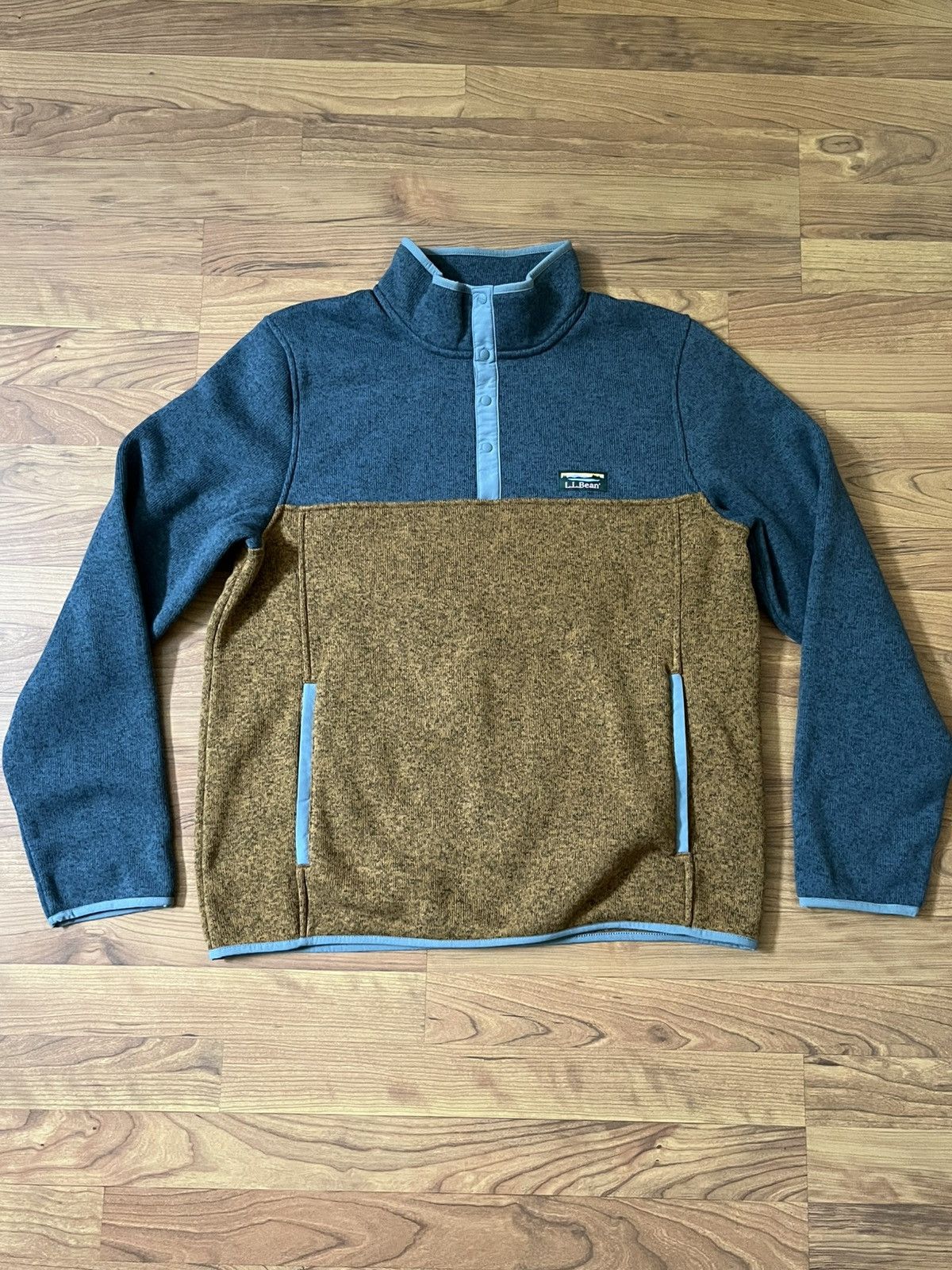 L.L. Bean L.L.Bean Sweater Fleece Pullover, Colorblock, Size: Medium Size US M / EU 48-50 / 2 - 1 Thumbnail