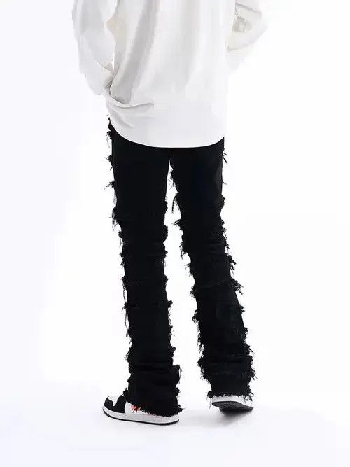 Other damaged flared punk ripped jeans Size US 32 / EU 48 - 2 Thumbnail
