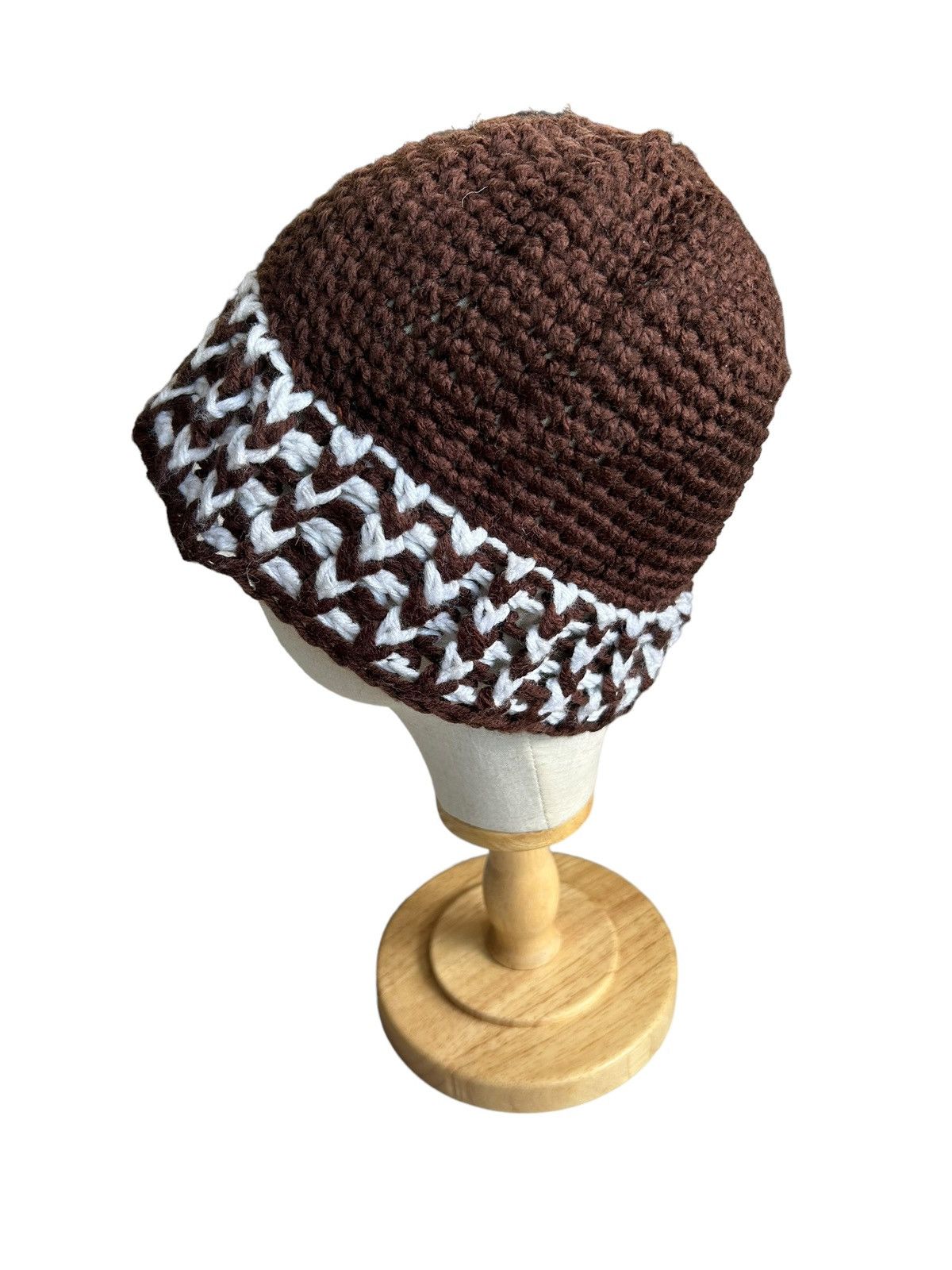Japanese Brand Crochet Knitted Bucket Hats Size ONE SIZE - 2 Thumbnail