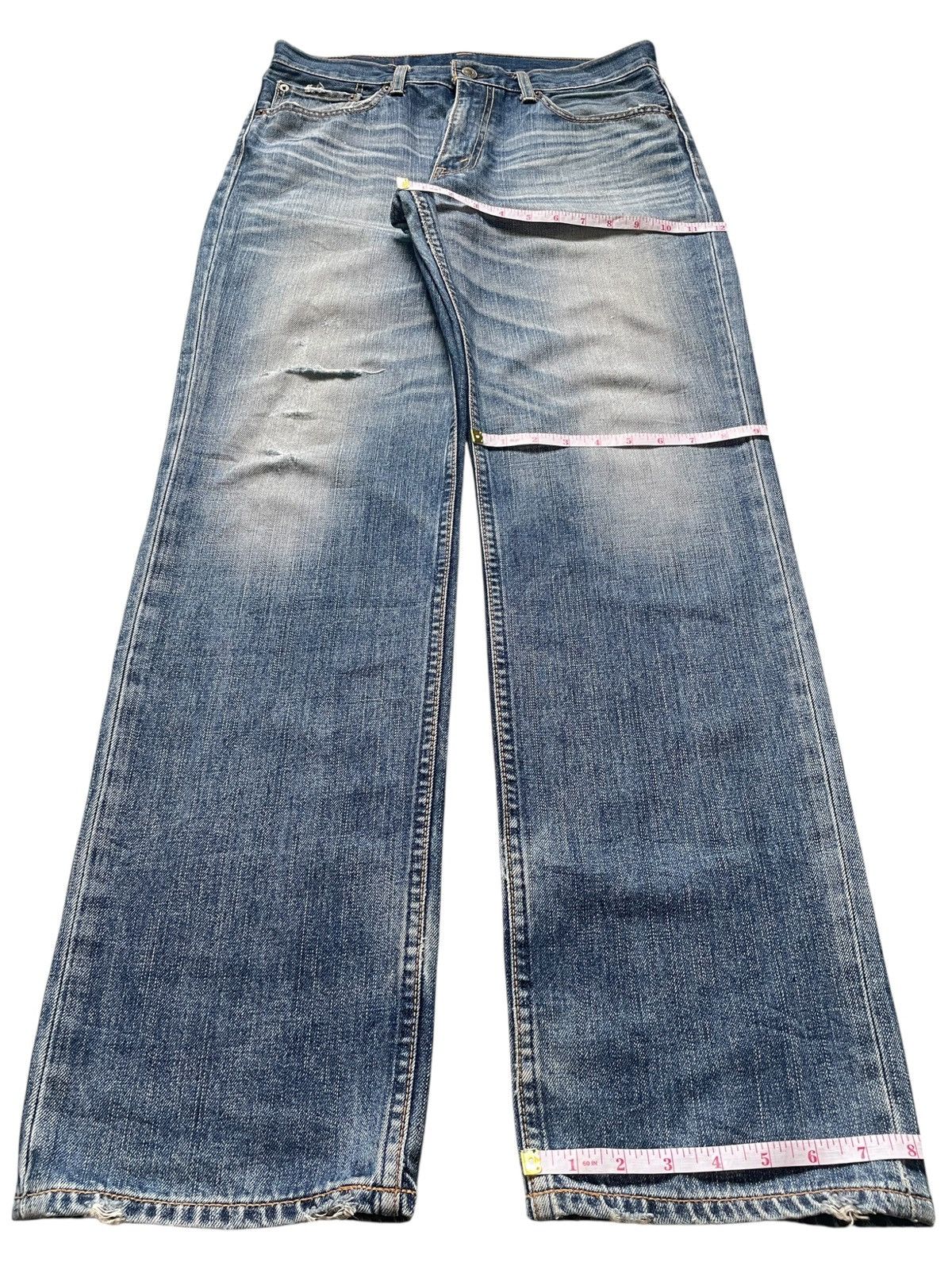 Levi's Vintage 90s Levis 702 Faded Wash Distressed Loose Jeans Size US 32 / EU 48 - 14 Thumbnail