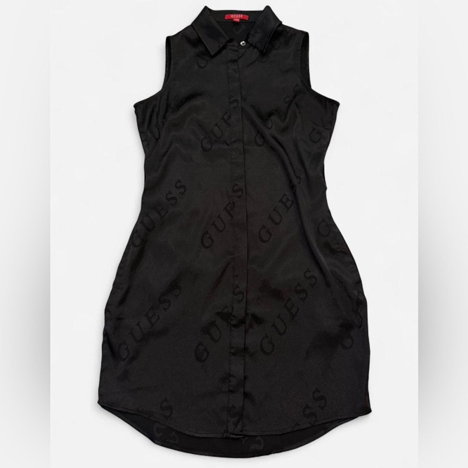 Guess Guess Alina Logo Shirt Dress Size XS Casual LBD It Girl Size XS / US 0-2 / IT 36-38 - 1 Thumbnail