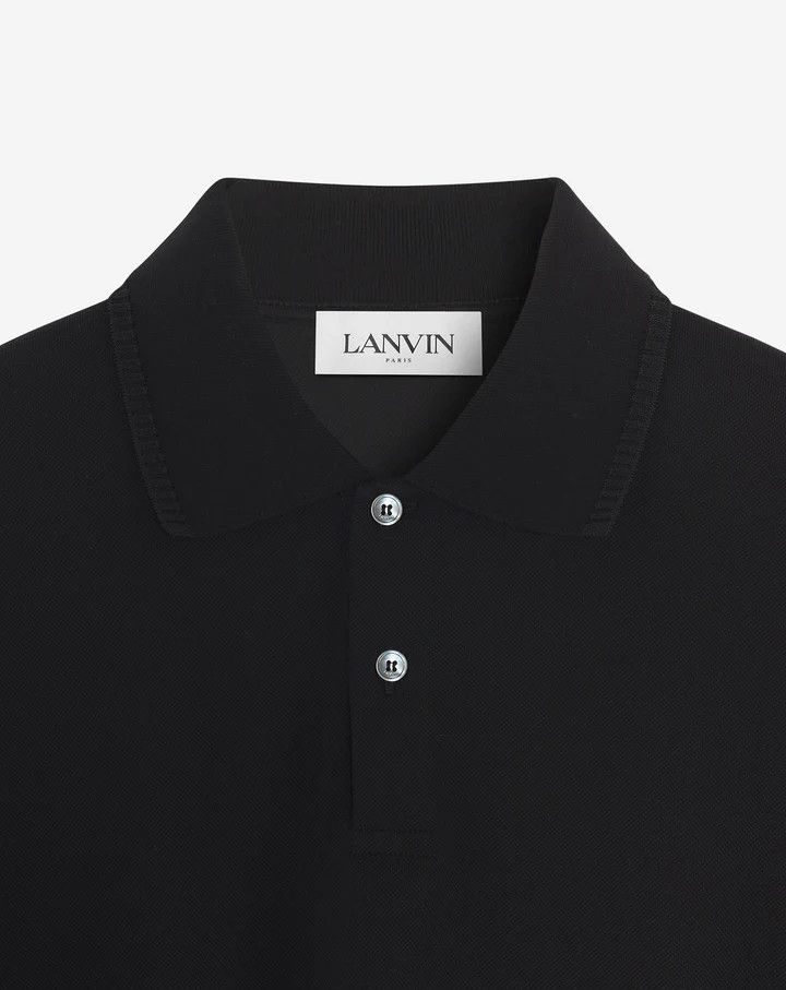 Lanvin o1w1db10924 Classic Polo Shirt in Black Size US XL / EU 56 / 4 - 5 Thumbnail