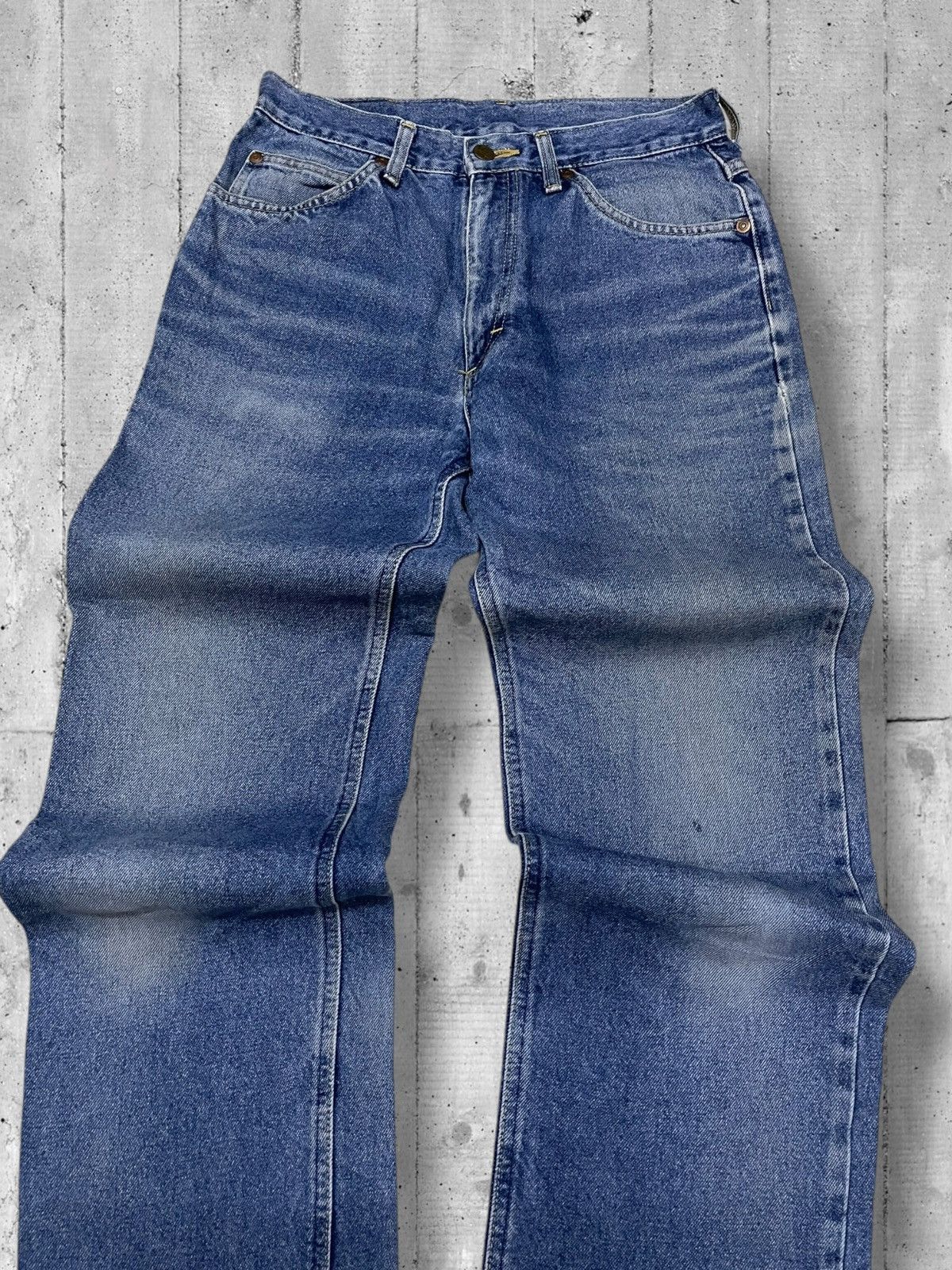 Designer × Lee × Vintage Vintage 1990s Designer Lee Raw Blue Denim Vintage Style Size US 27 - 4 Thumbnail