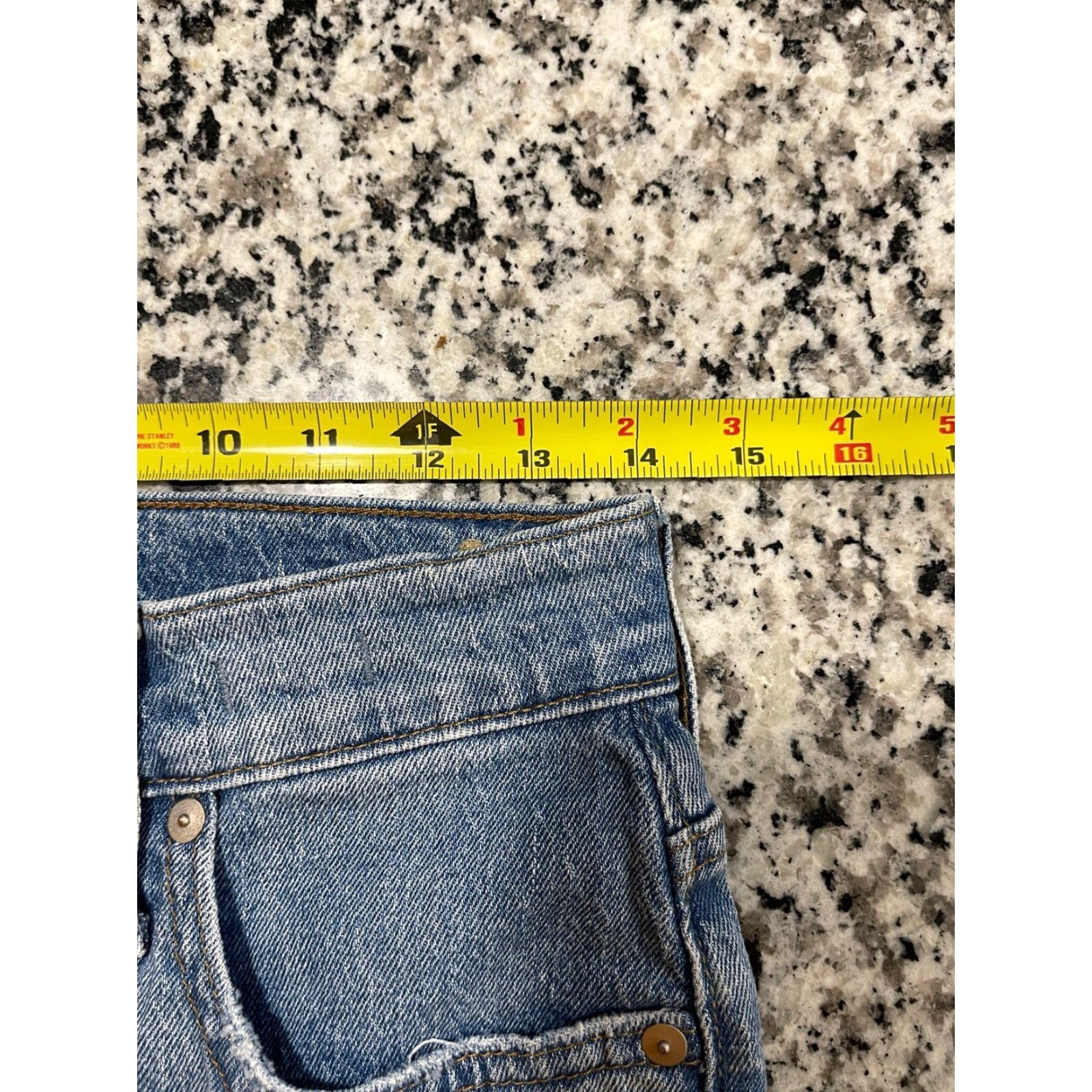 Madewell MADewell The Perfect Vintage Crop Jeans Womens 27P Petite Denim Blue 5-Pocket Stretch Distressed Cropped Jeans Womens Size 28" / US 6 / IT 42 - 3 Thumbnail