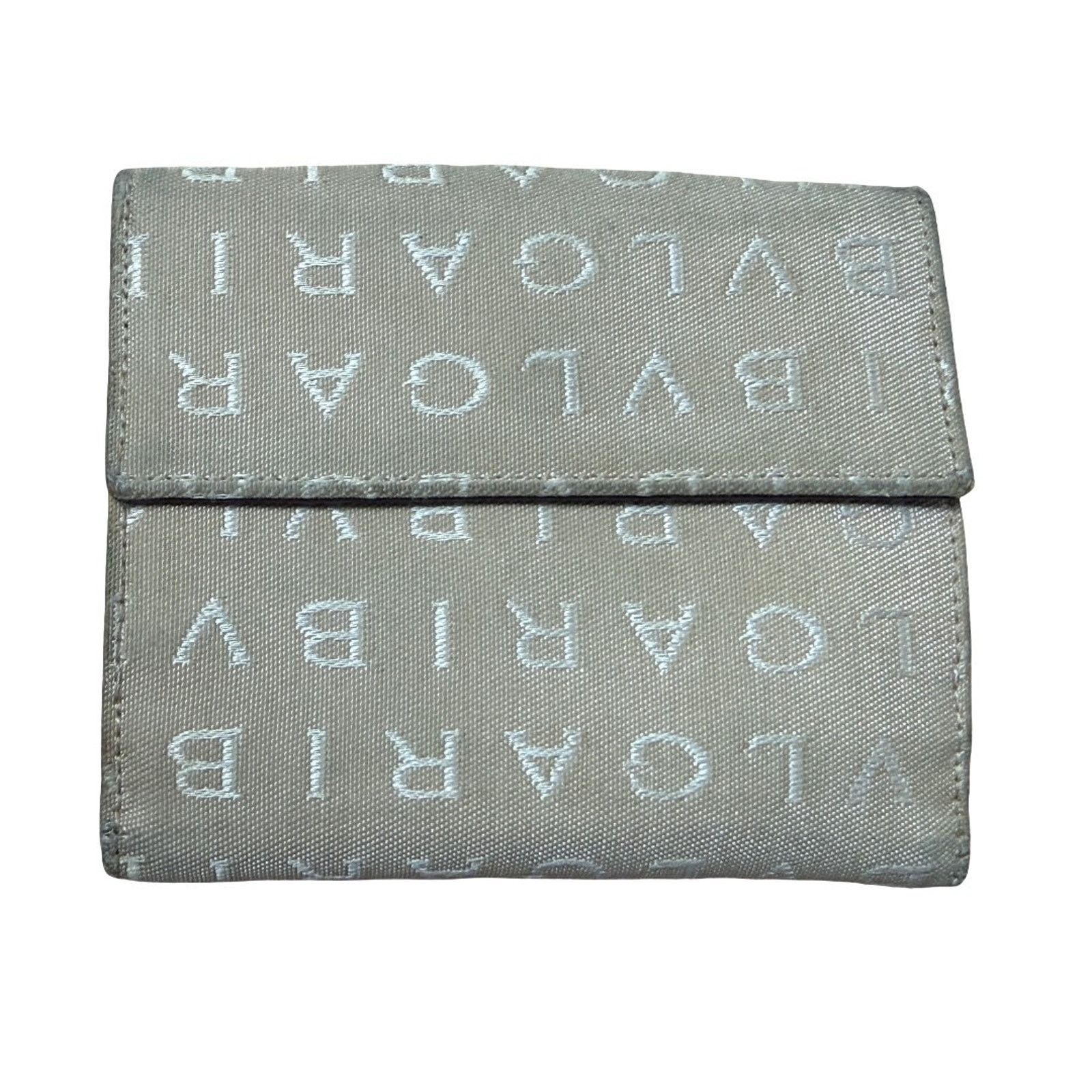 Bvlgari BULGARI Logo Canvas Mens Wallet Snap Brown Beige Italy COA Size ONE SIZE - 4 Thumbnail