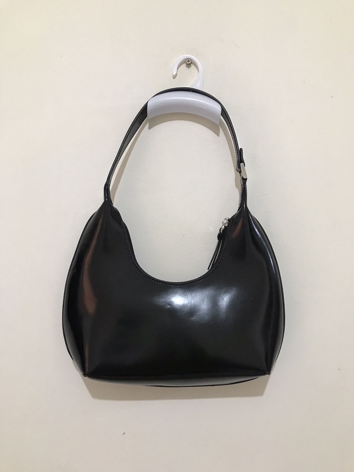 BY FAR BABY AMBER PATENT LEATHER BAG