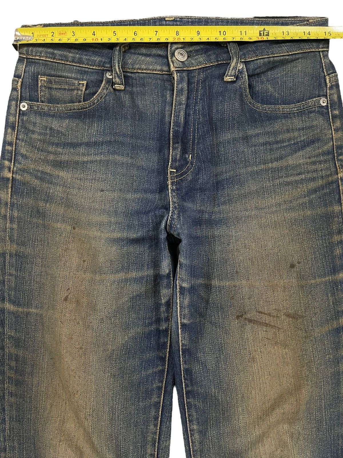 Uniqlo Vintage Japanese Uniqlo Mud Wash Style Flare Jeans Size US 30 / EU 46 - 9 Thumbnail